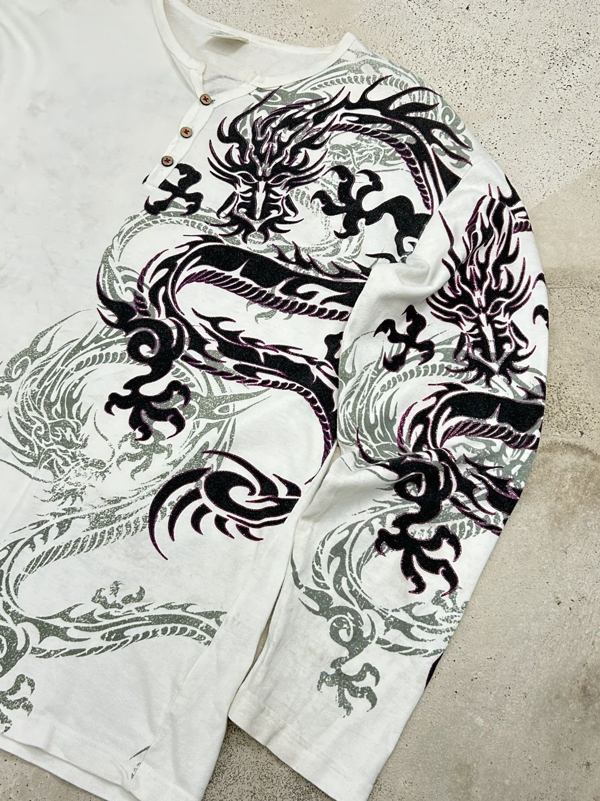 Designer × Japanese Brand Vintage Japan Bullet Sukajan Dragon Fighter Blinking Size US L / EU 52-54 / 3 - 8 Thumbnail