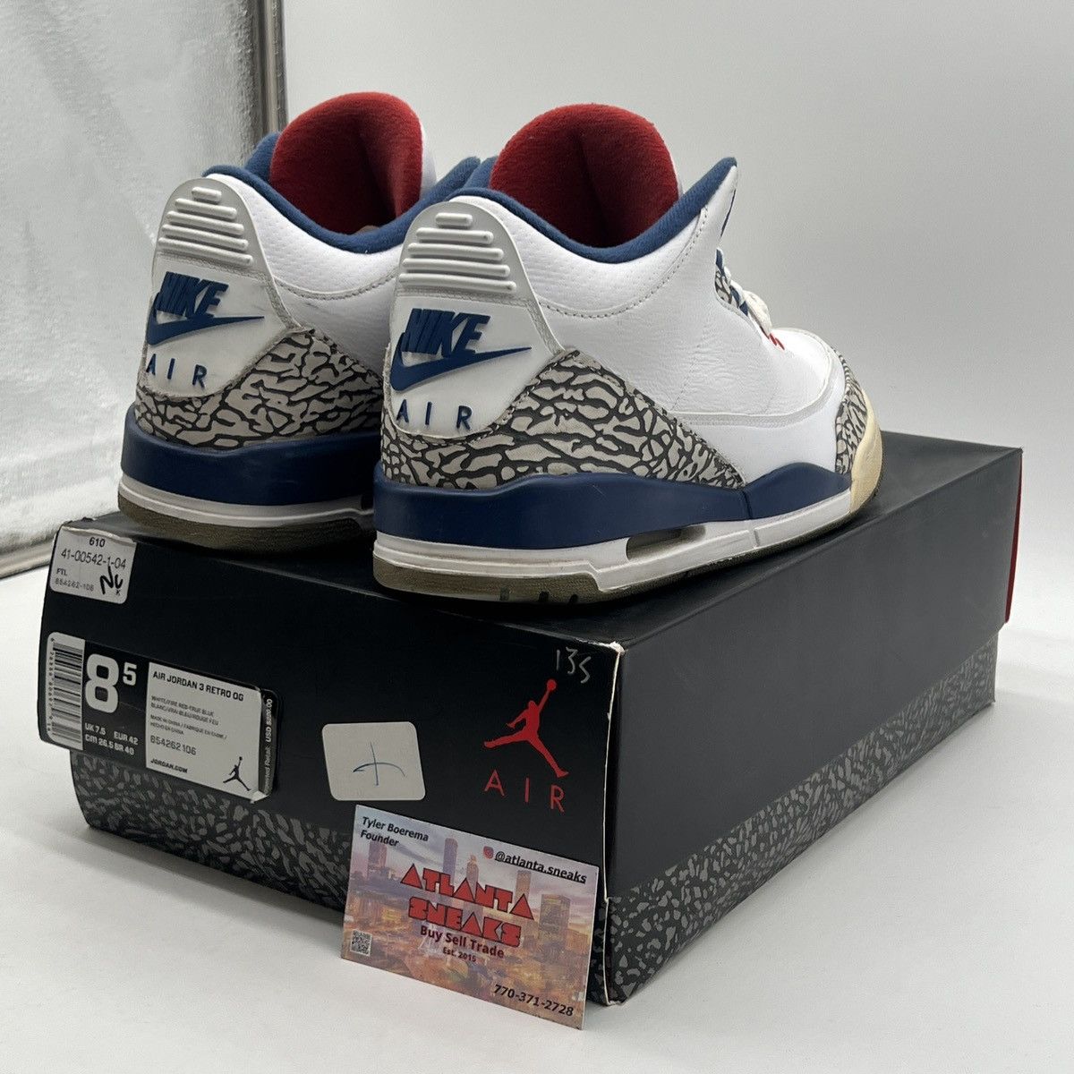 Jordan Brand Air Jordan 3 true blue Size US 8.5 / EU 41-42 - 5 Thumbnail