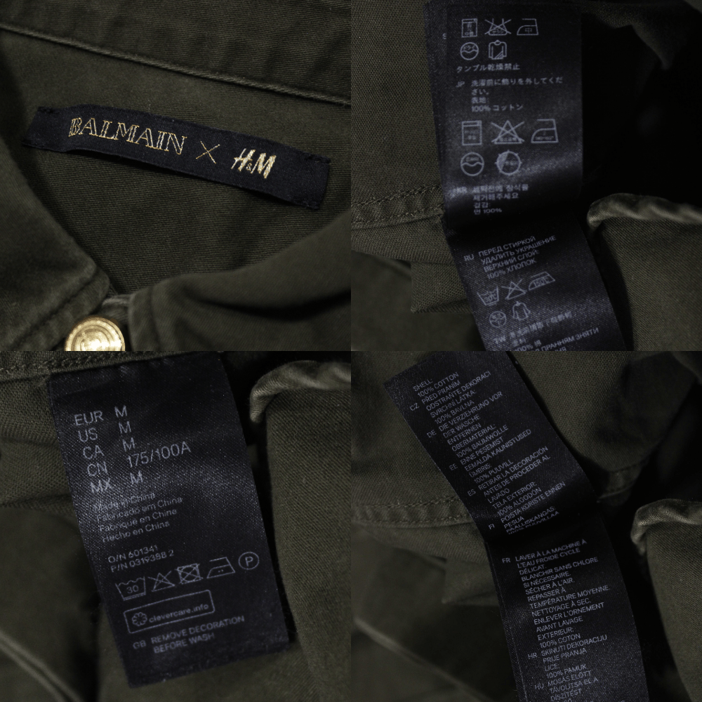 Balmain Military Khaki Shirt Size US M / EU 48-50 / 2 - 8 Thumbnail