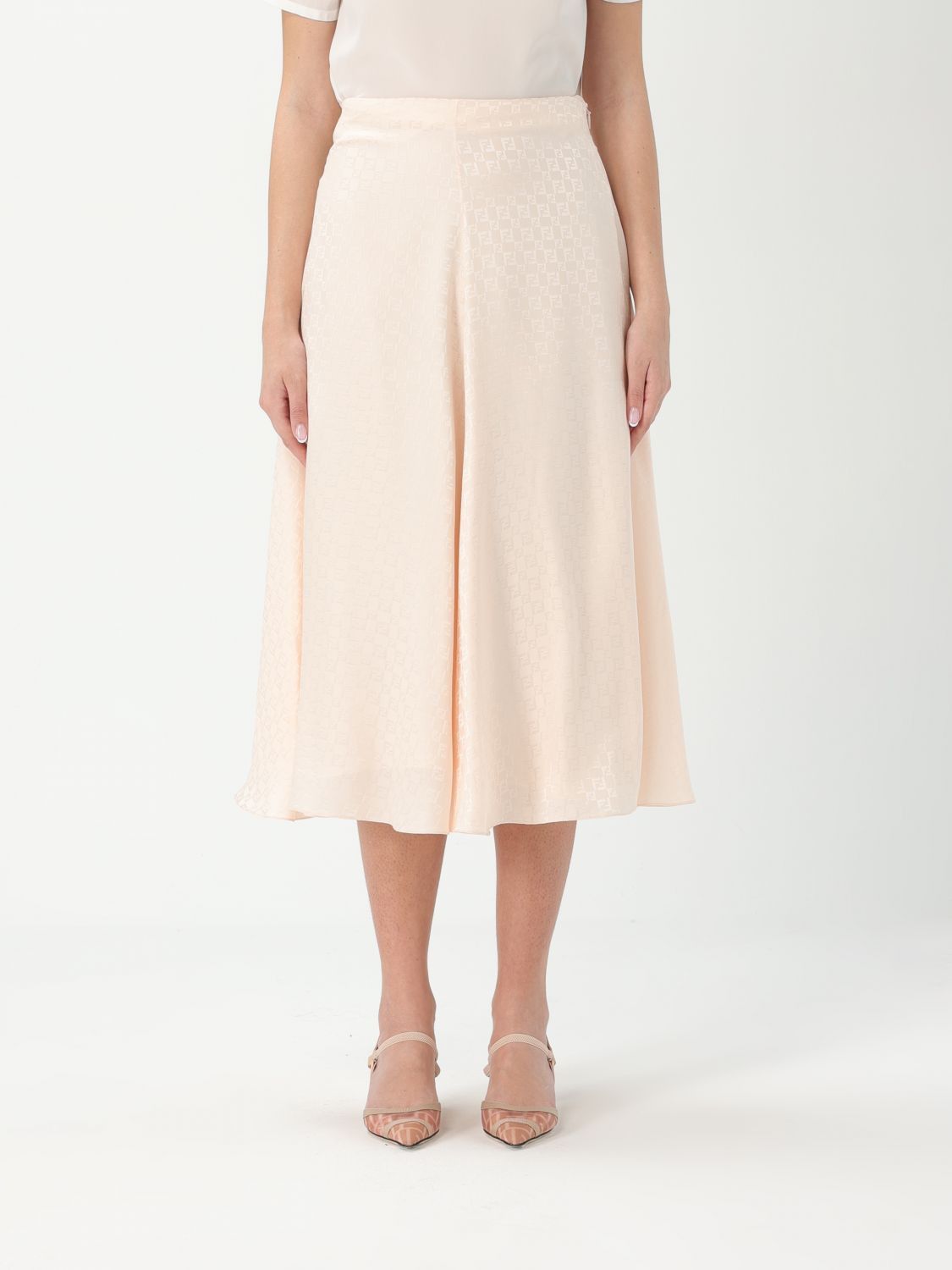 Fendi Fendi Skirt Woman Peach Size 28" / US 6 / IT 42 - 1 Thumbnail