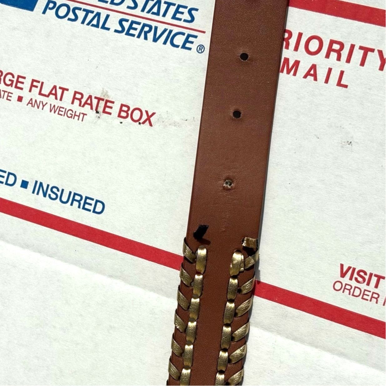 Other Brown & Gold Women's Belt Size ONE SIZE - 4 Thumbnail