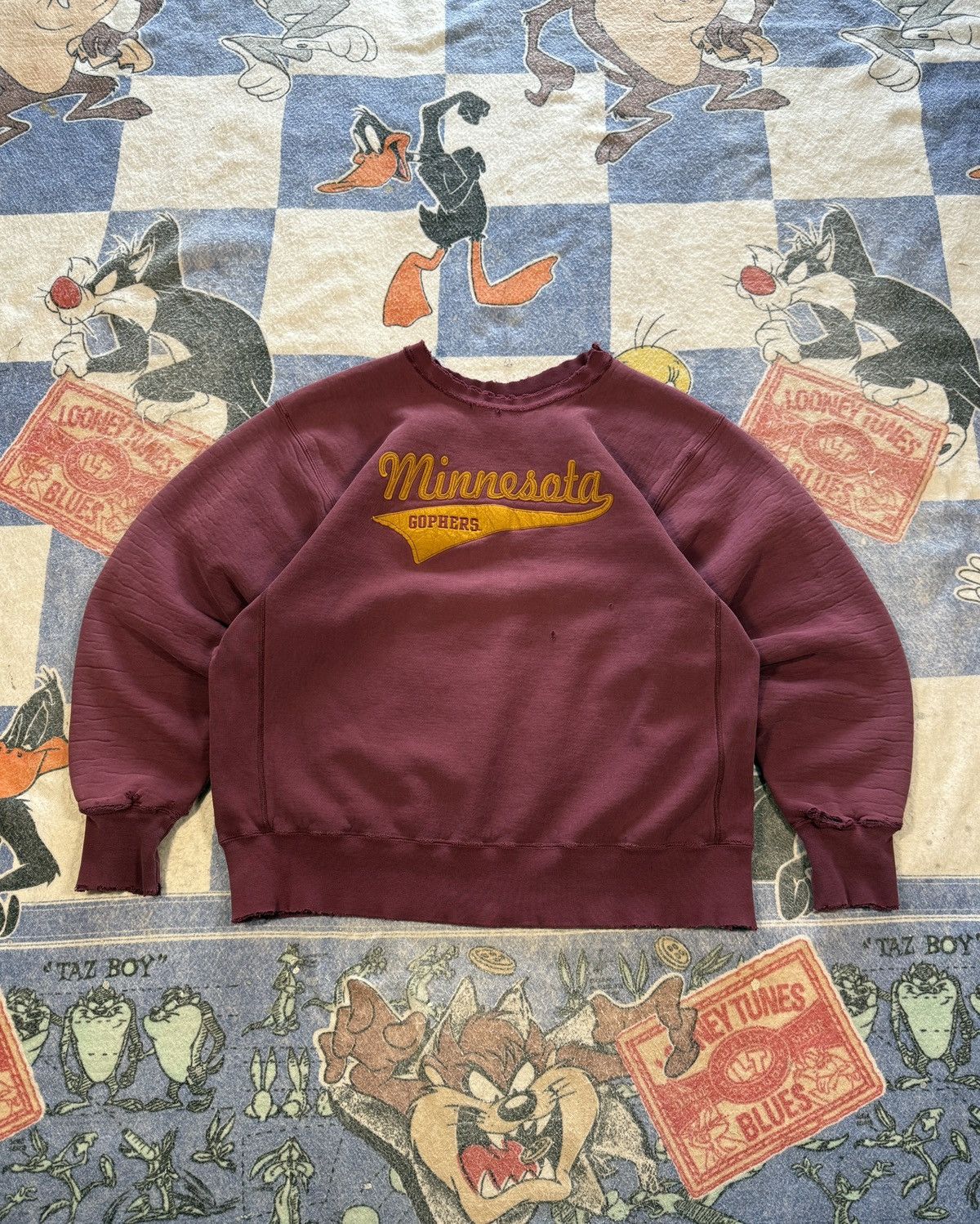 Vintage Vintage thrashed Minnesota gophers crewneck sweatshirt Size US XXL / EU 58 / 5 - 1 Thumbnail