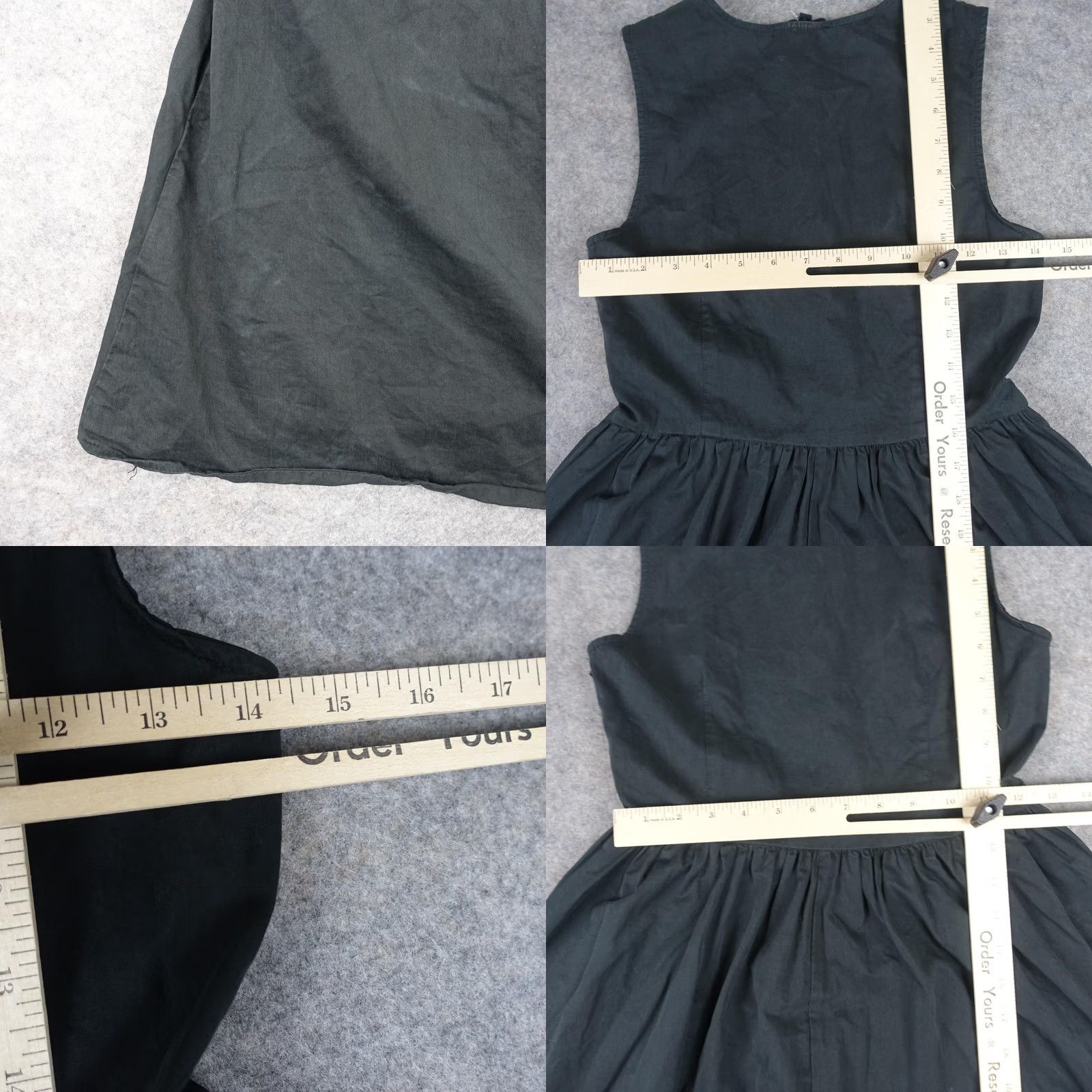 Vintage Sister Jane Dress Womens Small Black Sleeveless Fit & Flare Maxi Front Buttons VTG Dress Size S / US 4 / IT 40 - 10 Thumbnail