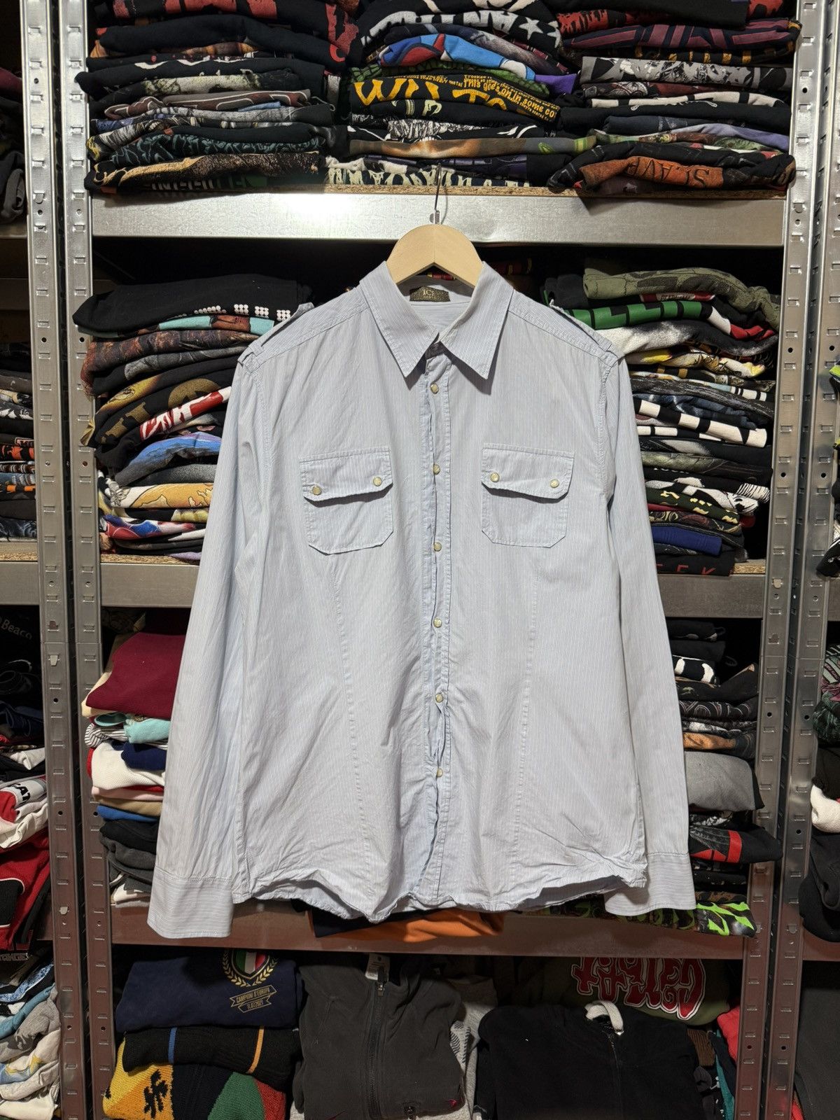 Iceberg Vintage Luxury Iceberg Classic Luxury Button Up Shirt Size US XL / EU 56 / 4 - 1 Thumbnail