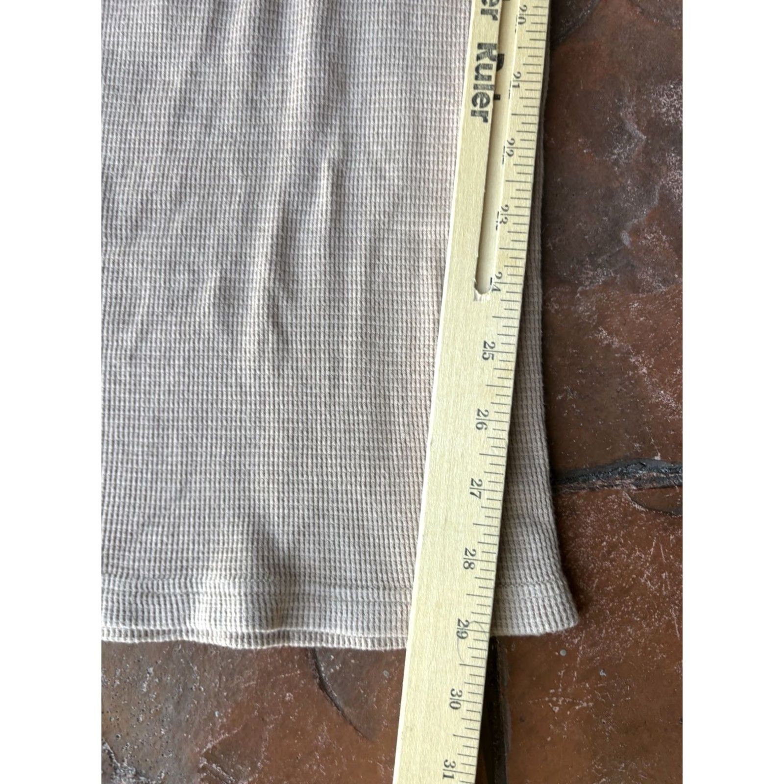 MONROW Monrow Knit Drawstring Lounge Flare Pants Women’s Small Tan Brown Size 28" / US 6 / IT 42 - 7 Thumbnail