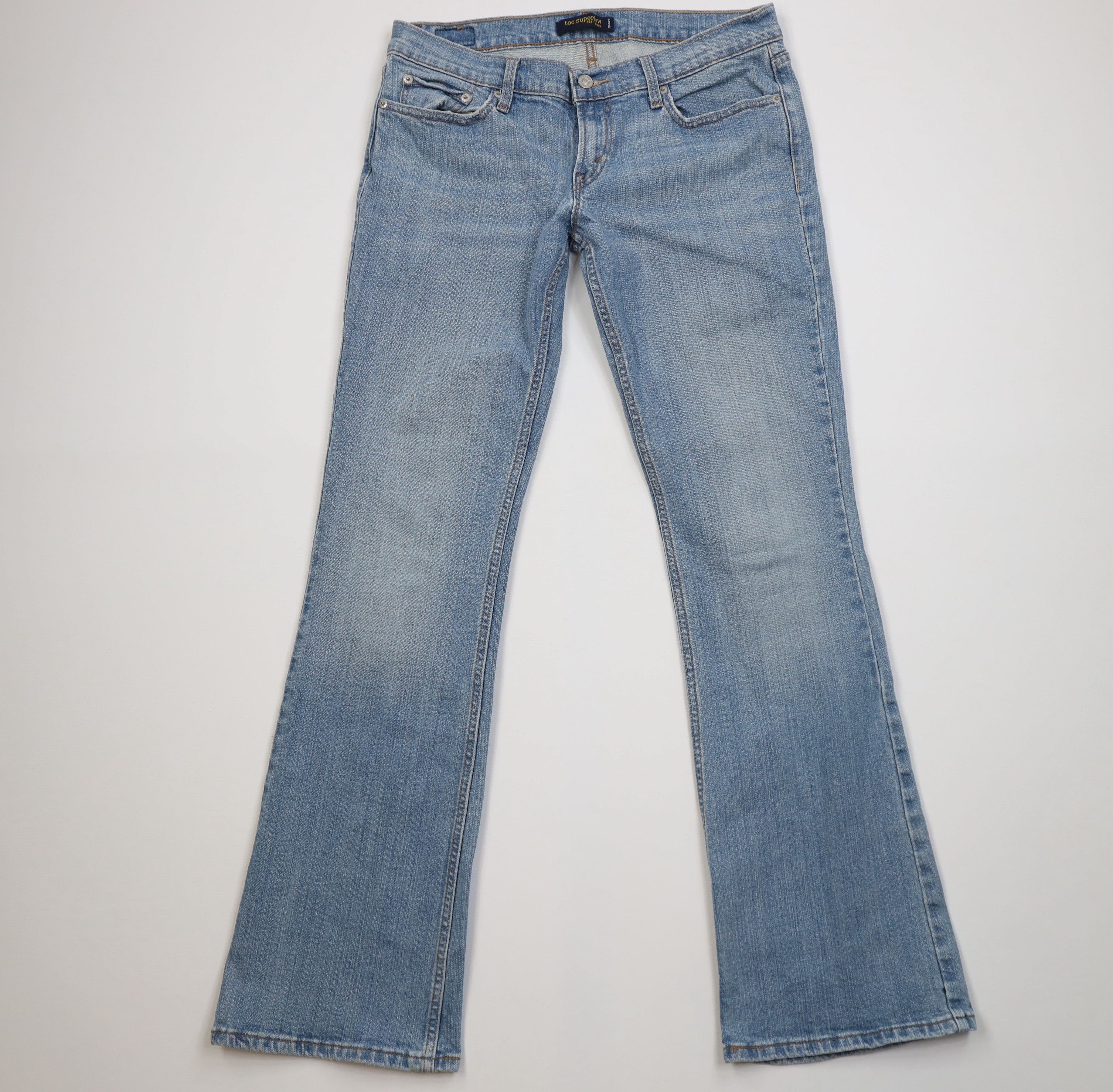 Levi's Vintage Y2K Levis 524 Superlow Babydoll Flared Denim Jeans Size 32" / US 10 / IT 46 - 1 Thumbnail