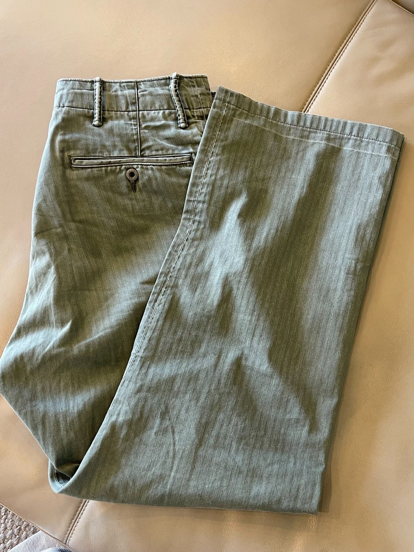 RRL Ralph Lauren RRL Herringbone Loose Casual Pants Size US 26 / EU 42 - 3 Thumbnail