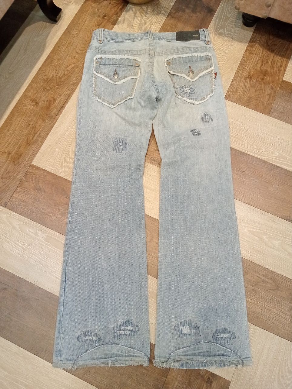 If Six Was Nine JAPANESE CUSTOM CULTURE FLARED JEANS Size US 33 - 11 Thumbnail