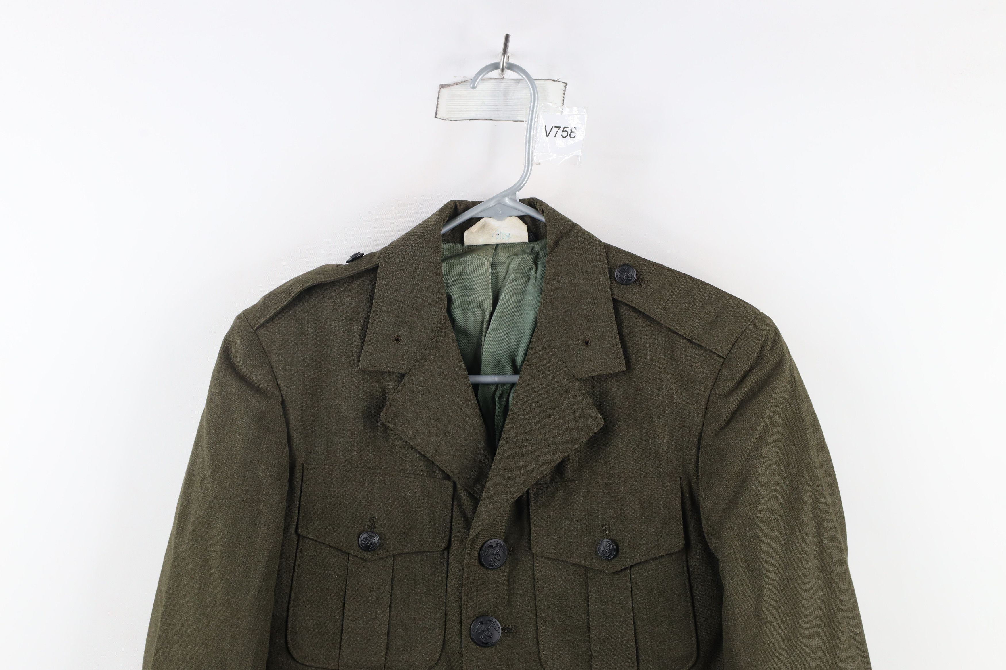 Vintage Vintage 70s Vietnam War Military Coat Jacket Green USA Size US S / EU 44-46 / 1 - 2 Thumbnail