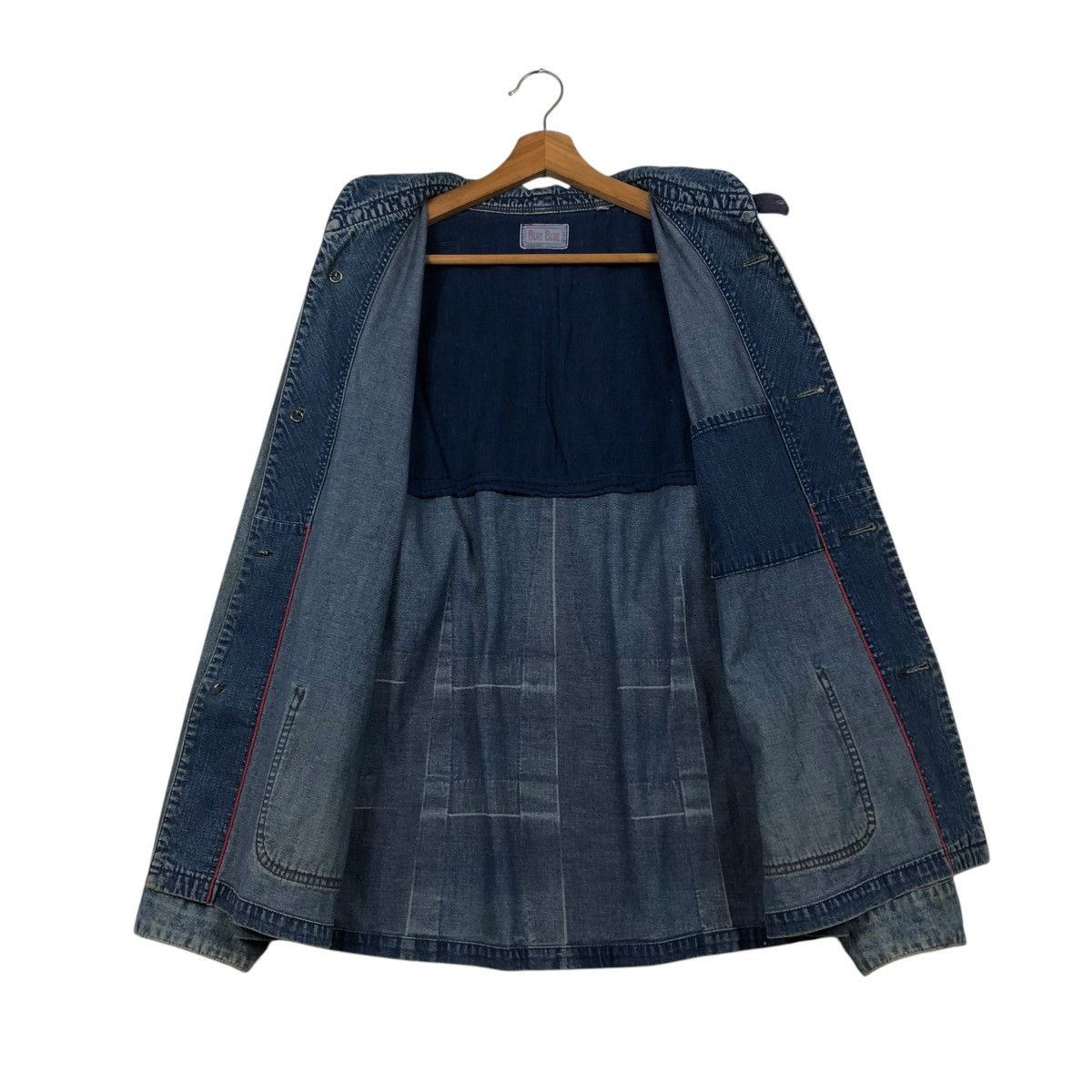 Blue Blue Japan 🔥VINTAGE DENIM JACKET DENIM PATCHWORK BLUE BLUE JAPAN Size US M / EU 48-50 / 2 - 14 Thumbnail