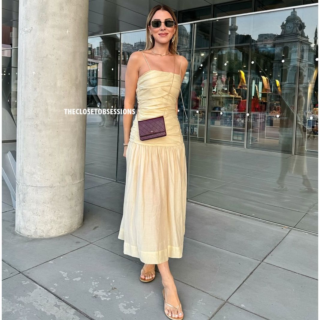 Zara ZARA BLOGGER FAVE!!! Ruched Midi Dress NWT Size L / US 10 / IT 46 - 6 Thumbnail