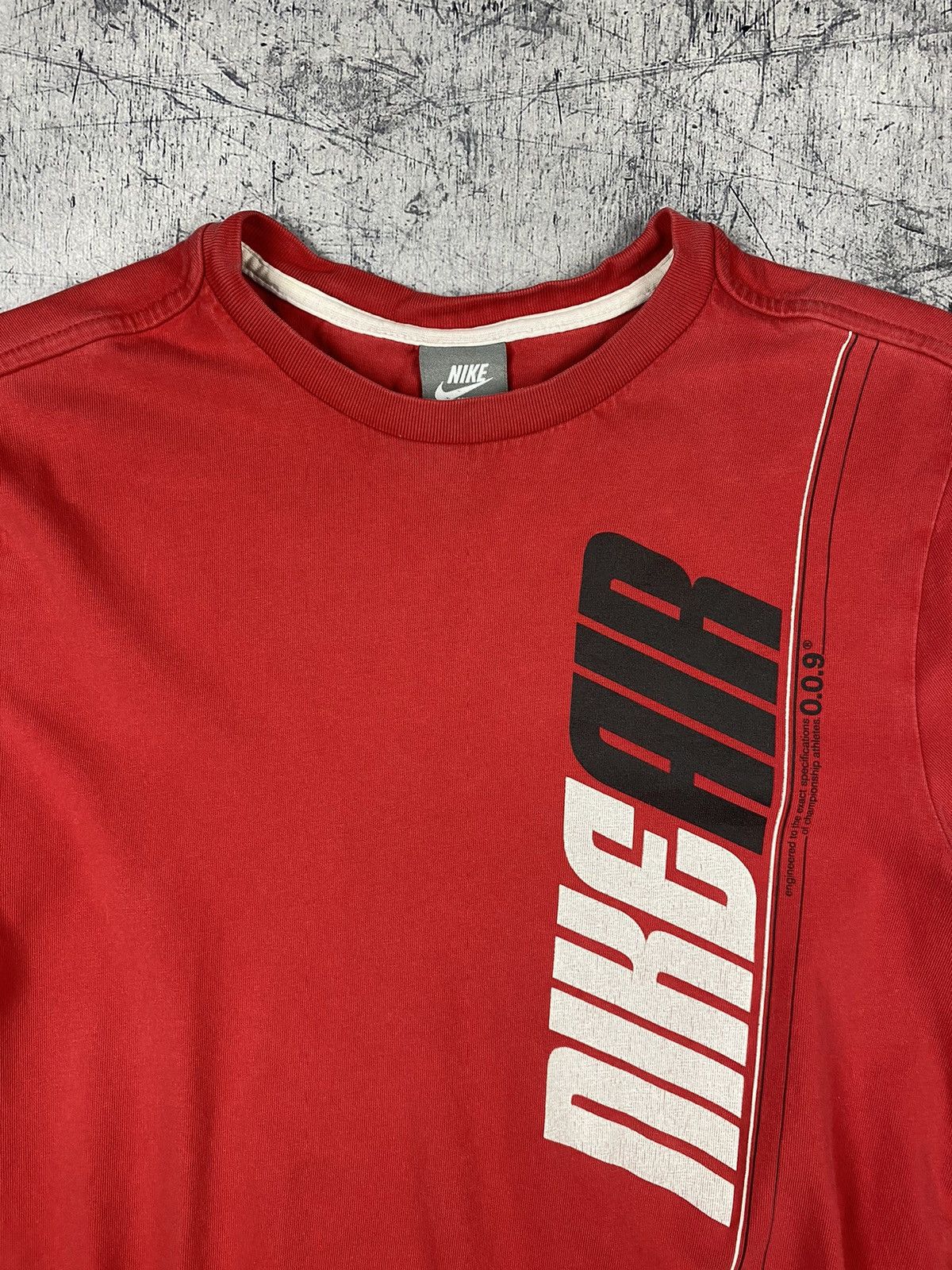 Nike × Vintage Vintage Nike Air Y2K Drill Big Logo Tee T Shirt Size US M / EU 48-50 / 2 - 5 Thumbnail
