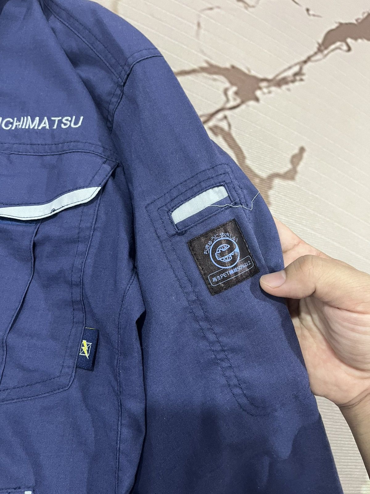 Japanese Brand Jichodo Ichimatsu Utility Work Jacket Navy L Size US L / EU 52-54 / 3 - 4 Thumbnail
