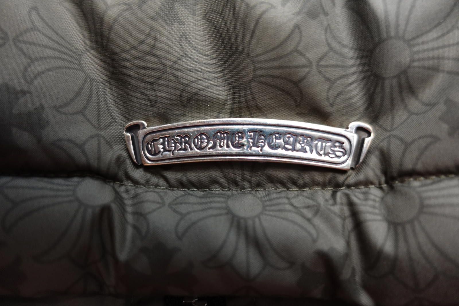 Chrome Hearts Chrome Heart Plus Pattern Puffer Jacket in Olive Green Size US XL / EU 56 / 4 - 6 Thumbnail