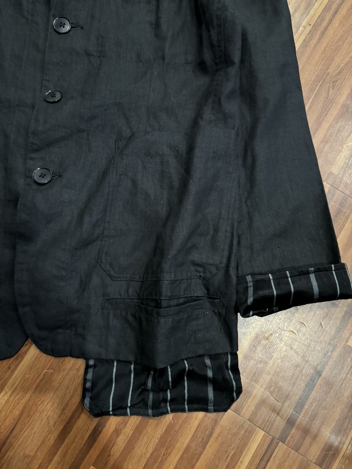 Yohji Yamamoto Yohji Yamamoto | Chinese Blazer Size 38L - 5 Thumbnail