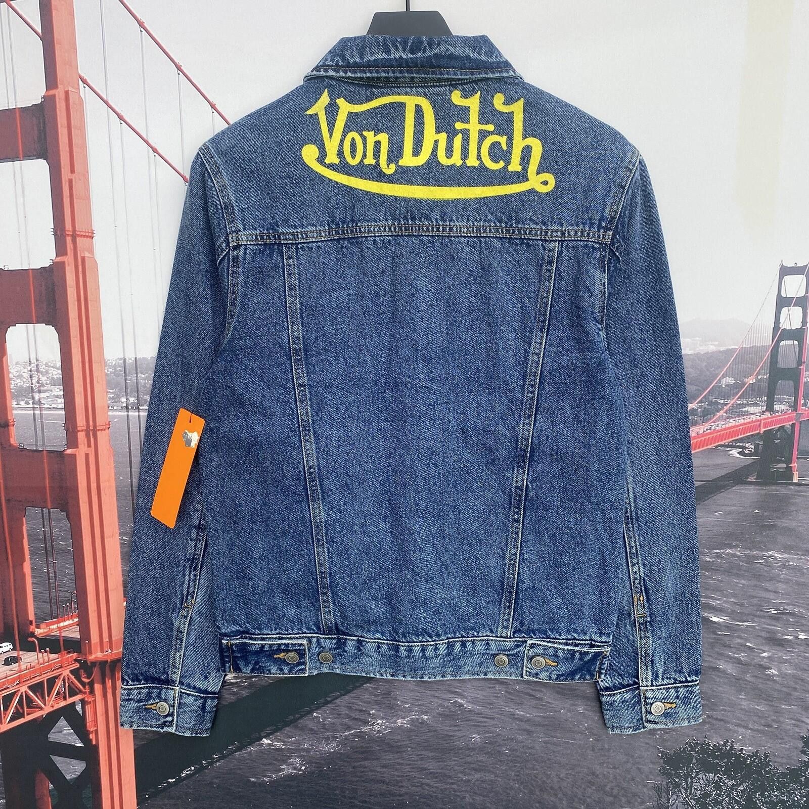 Von Dutch Von Dutch XS Originals Blue Distressed Denim Jacket Y2K Size US XS / EU 42 / 0 - 2 Thumbnail