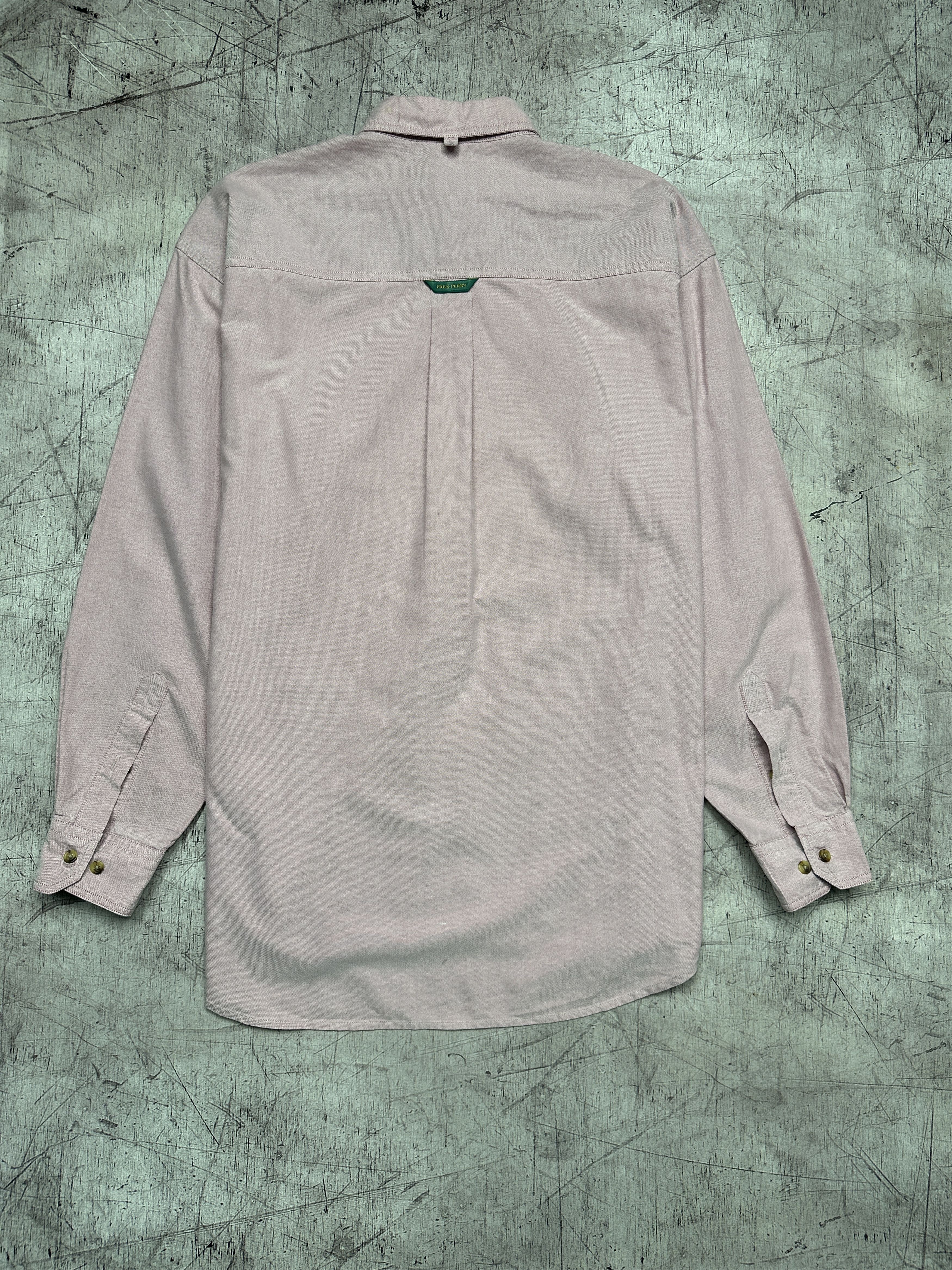 Fred Perry Fred Perry Vintage Mens Long Sleeve Pink Shirt Size US M / EU 48-50 / 2 - 7 Thumbnail