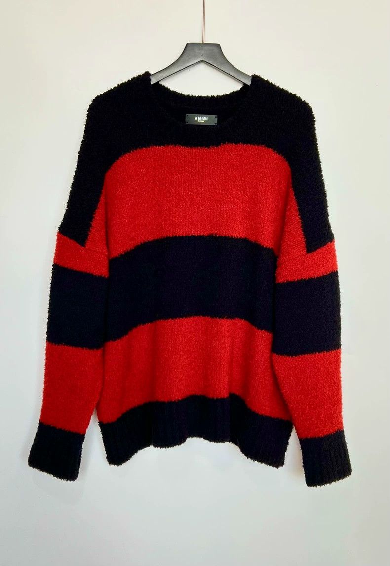 Amiri Amiri teddy bear black and red striped sweater Size US XS / EU 42 / 0 - 1 Thumbnail