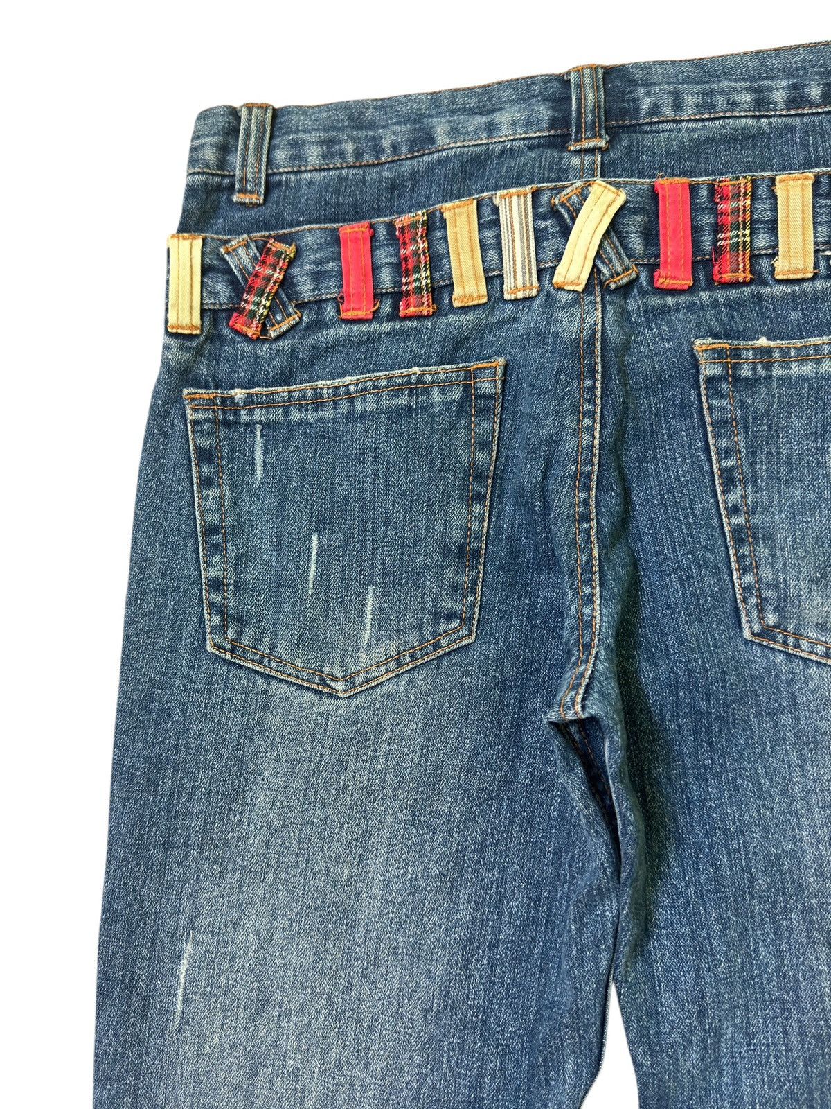 Hysteric Glamour NYLAUS JEANS DOUBLE WAIST COLOURFUL DISTRESSED DENIM Size US 30 / EU 46 - 15 Thumbnail