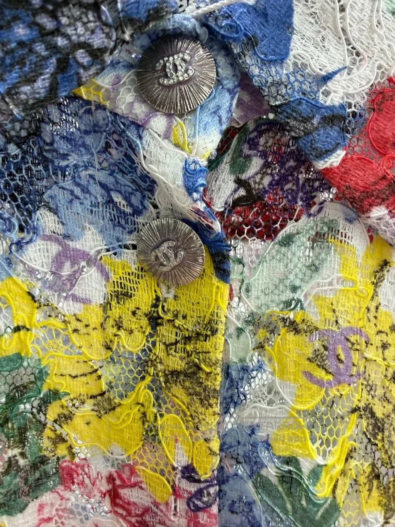 Chanel Chanel Colourful flower lace hollow full logo long-sleeved Size XS / US 0-2 / IT 36-38 - 3 Thumbnail