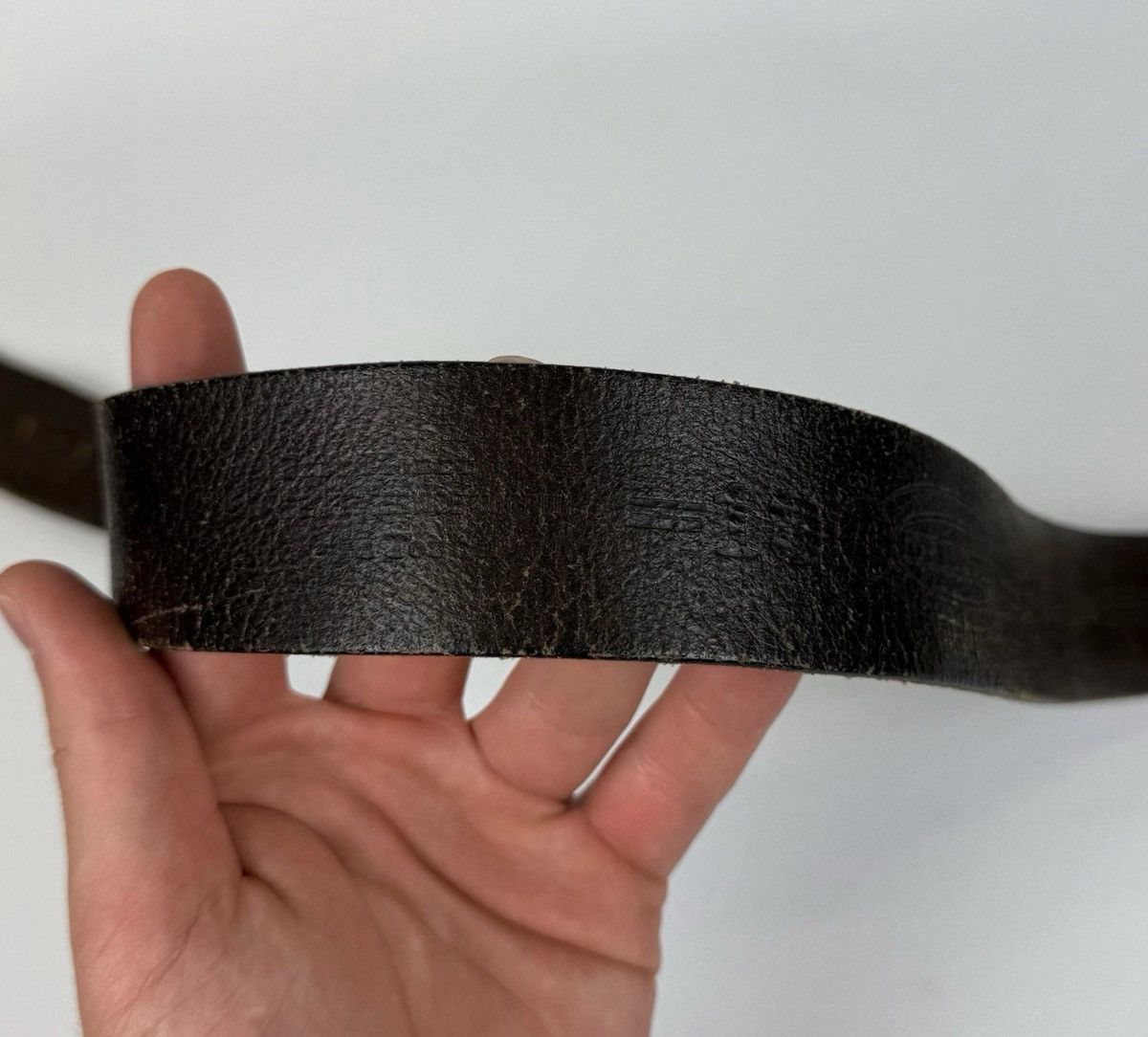 Diesel Diesel 1978 Avant Garde Leather Metal Belt Men’s Brown Metal Size ONE SIZE - 9 Thumbnail