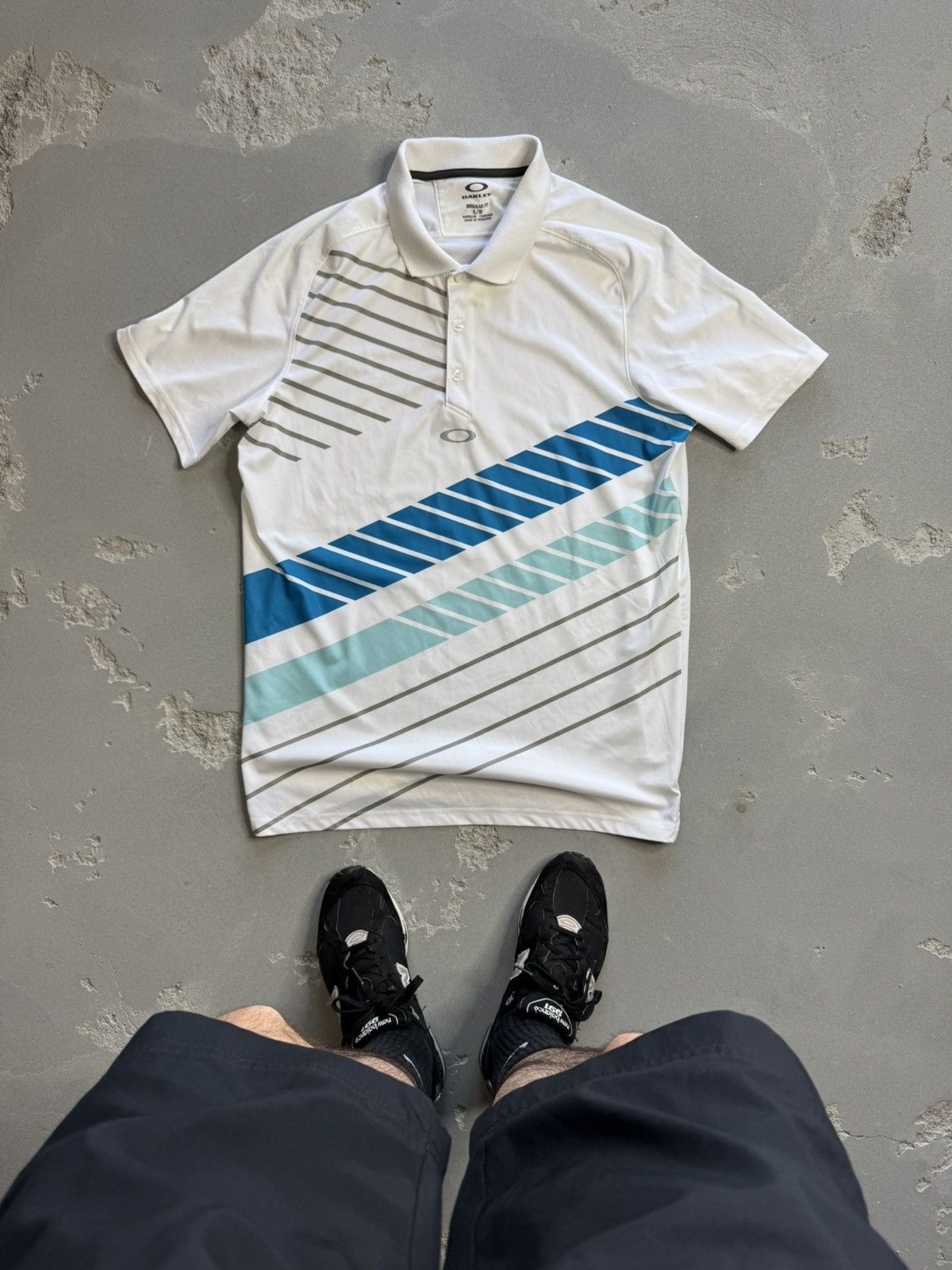 Oakley × Vintage Vintage Oakley Performance Logo Polo Shirt | Grailed