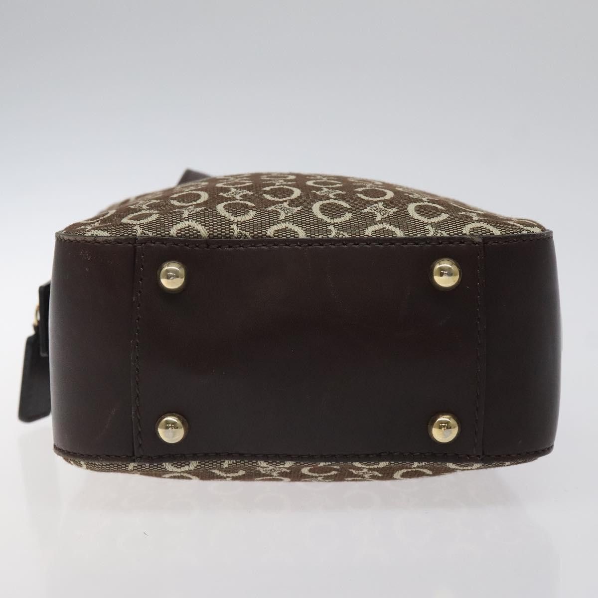 Celine CELINE C Macadam Canvas Hand Bag Brown Gold Size ONE SIZE - 8 Thumbnail