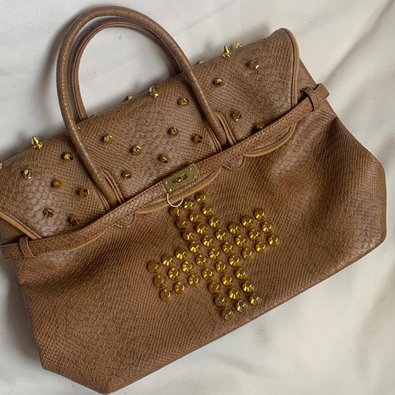 Other Vintage Snakeskin Cross Firkin Bag Size ONE SIZE - 4 Thumbnail