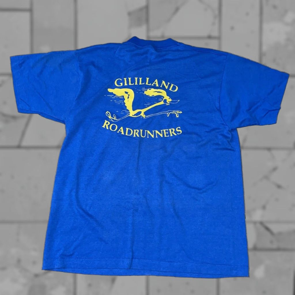 Vintage VINTAGE Screen Stars Graphic T-Shirt Adult Extra Large Blue Stars Cotton Size US XL / EU 56 / 4 - 1 Thumbnail