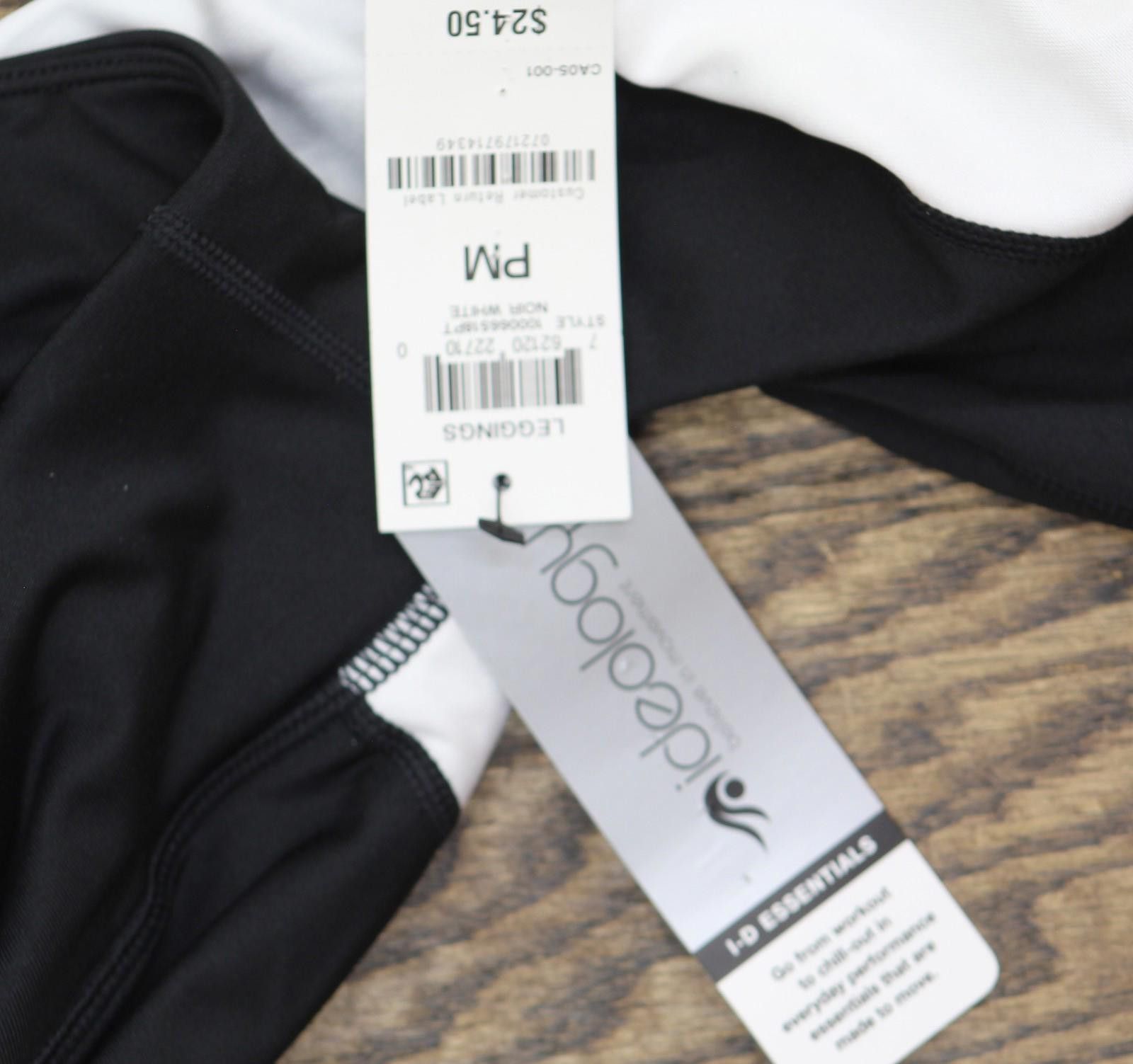 Other Nwt Id Ideology Petite Capri Leggings Noir White / Black Pm Size 32" / US 10 / IT 46 - 4 Thumbnail