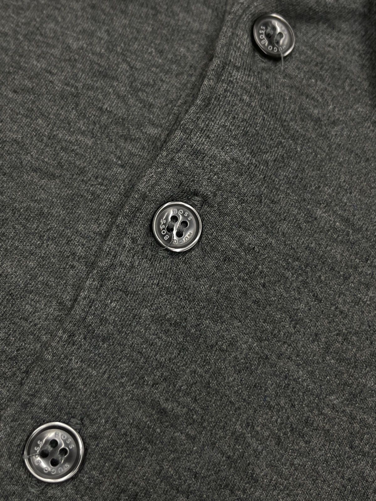 Hugo Boss Mens Hugo Boss Polo Longsleeve Rugby Grey Size S Size US S / EU 44-46 / 1 - 6 Thumbnail