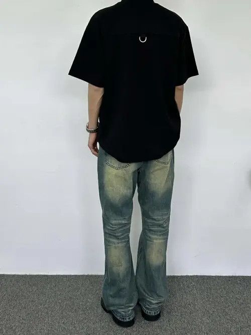 VIBE distressed patchwork y2k bootcut jeans Size US 32 / EU 48 - 5 Thumbnail