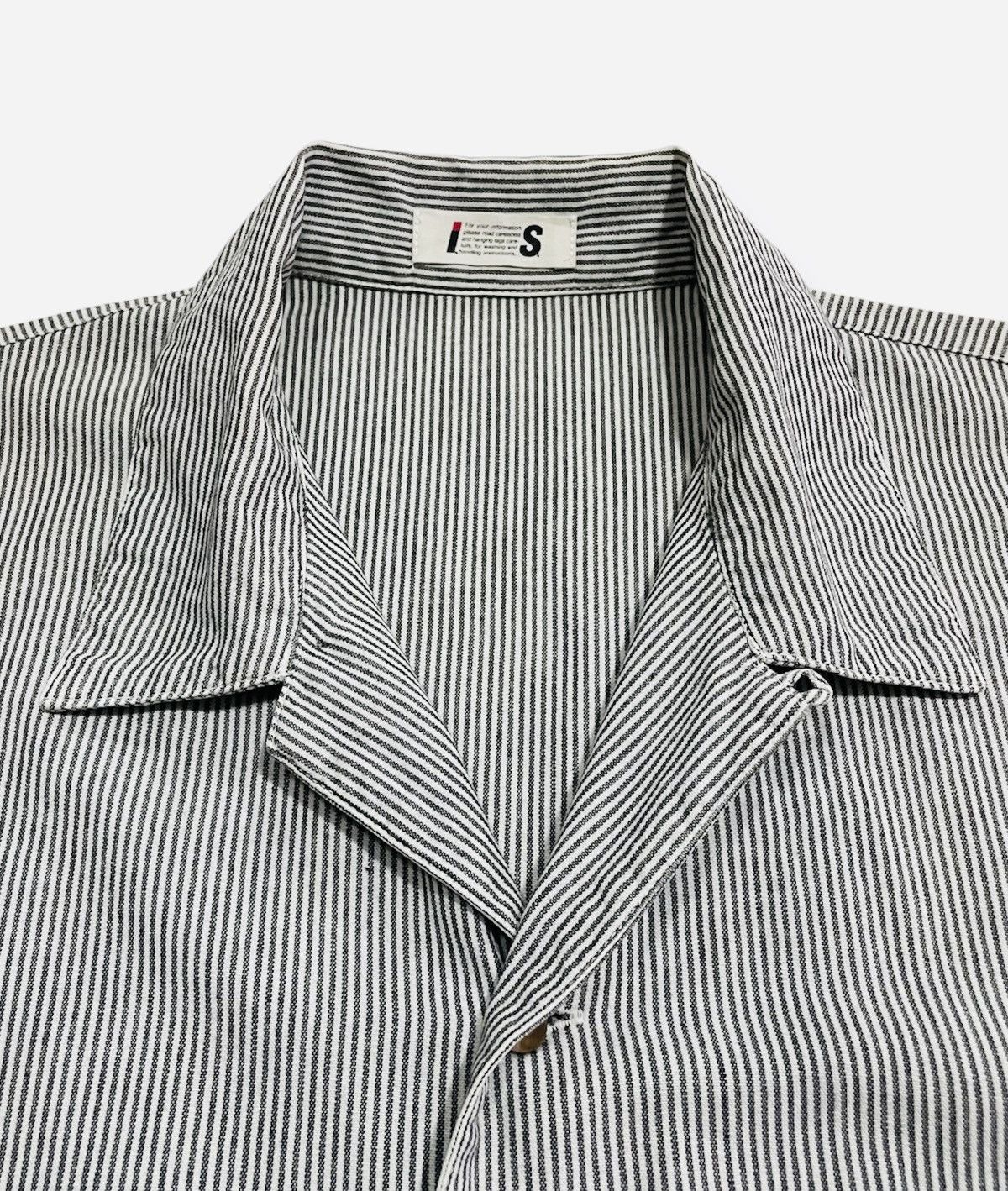 Issey Miyake Vintage Issey Miyake I.S. Stripes Shirt Size US L / EU 52-54 / 3 - 4 Thumbnail