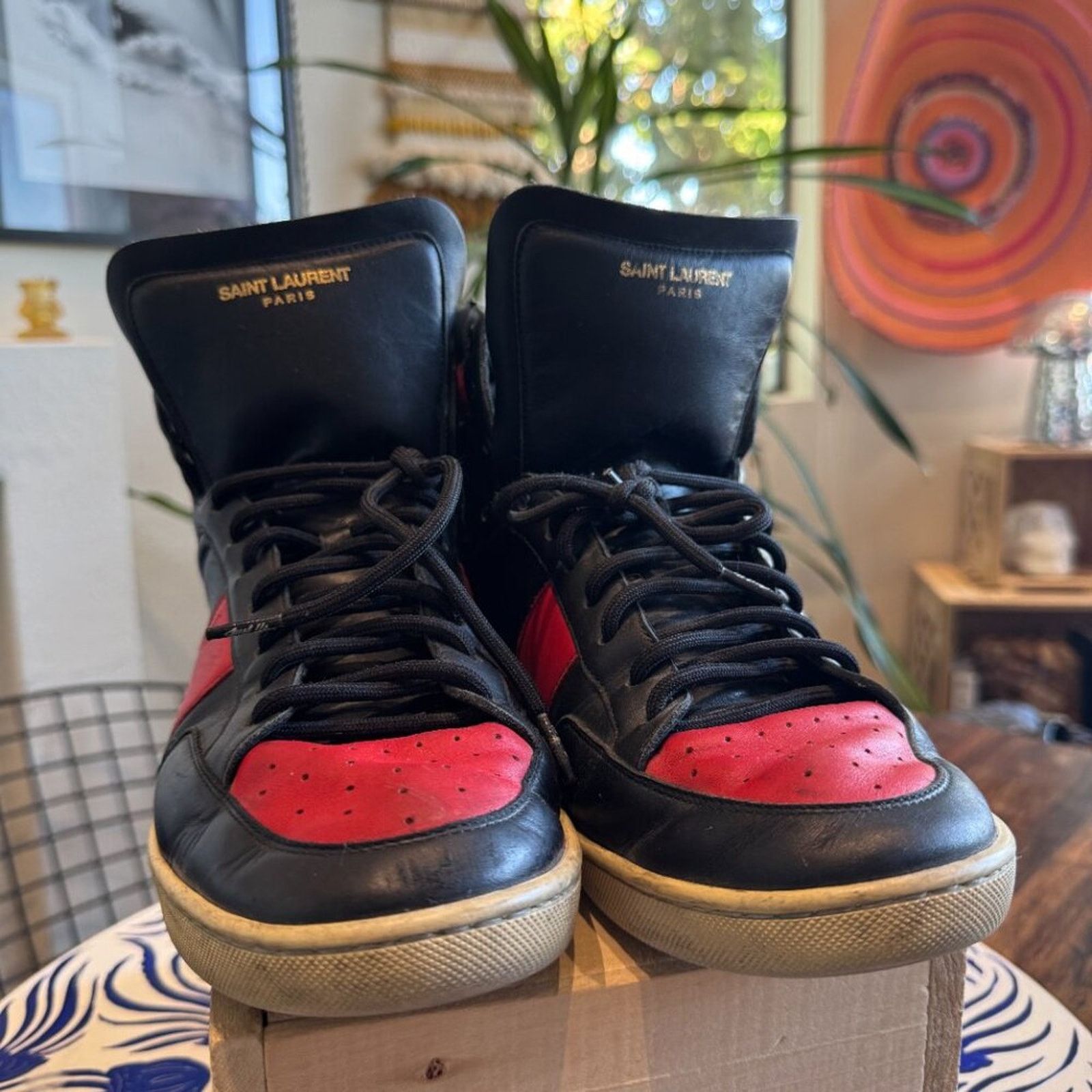 Yves Saint Laurent Saint Laurent SL/10H High Top Sneakers, Men’s 10 (EU 43) Size US 10 / EU 43 - 2 Thumbnail