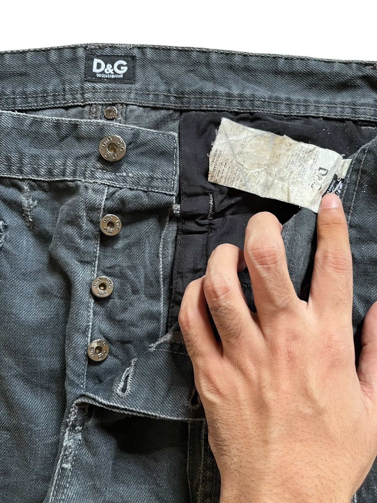 Dolce & Gabbana Vintage Dolce Gabbana Tactical Multi Pocket Baggy Jeans Size US 35 - 4 Thumbnail