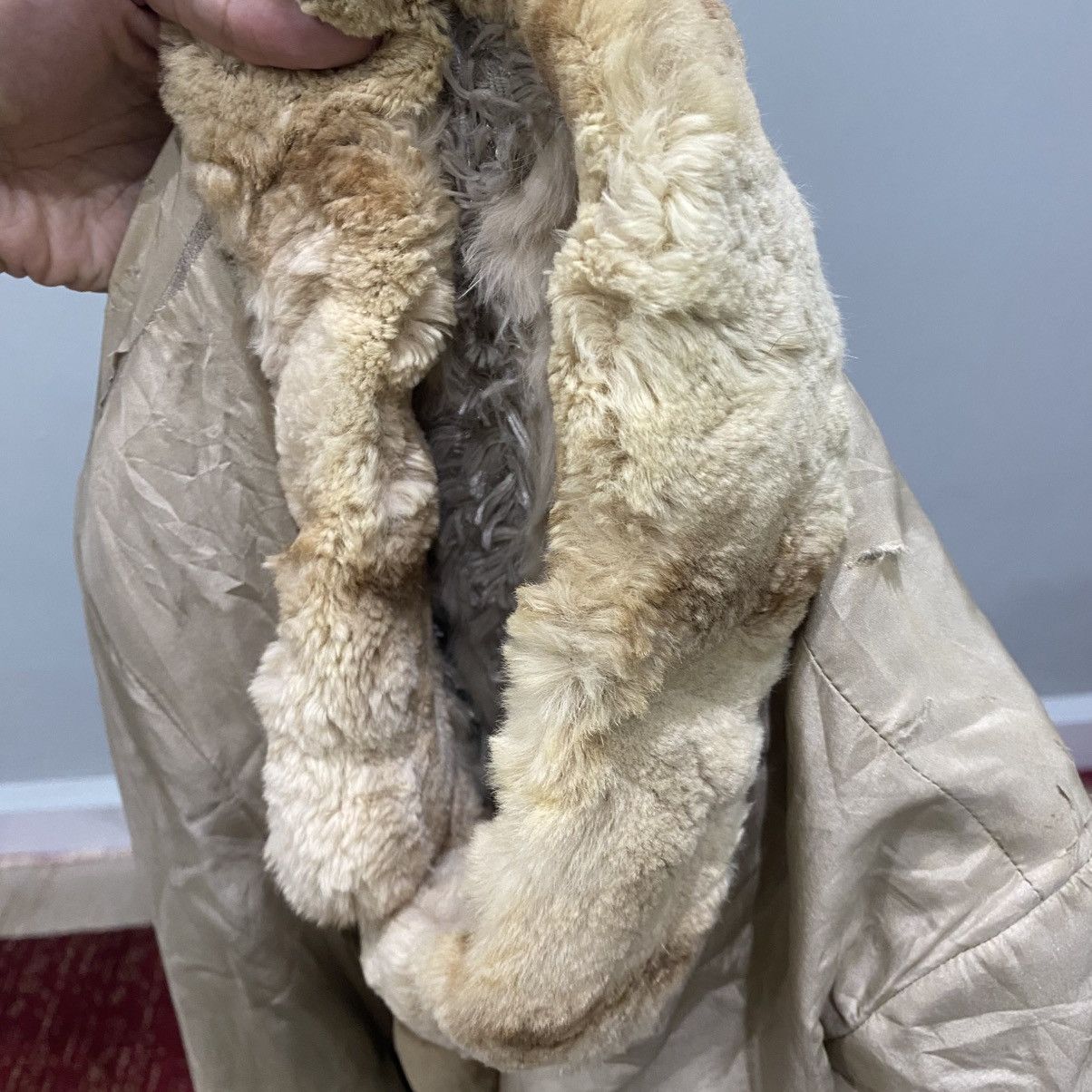 Balmain VINTAGE BALMAIN 1990s Reversible Striped Rabbit Fur Coat L Size L / US 10 / IT 46 - 17 Thumbnail