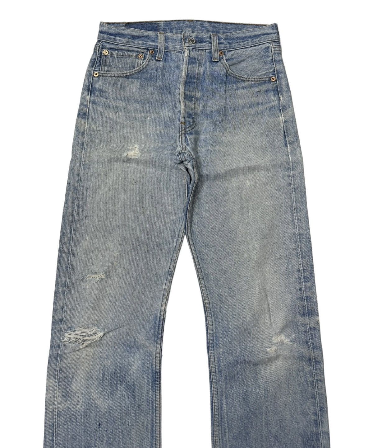 Levi's VINTAGE LEVIS 501xx STONE WASH BAGGY DISTRESS DENIM JEANS Size 29" - 3 Thumbnail