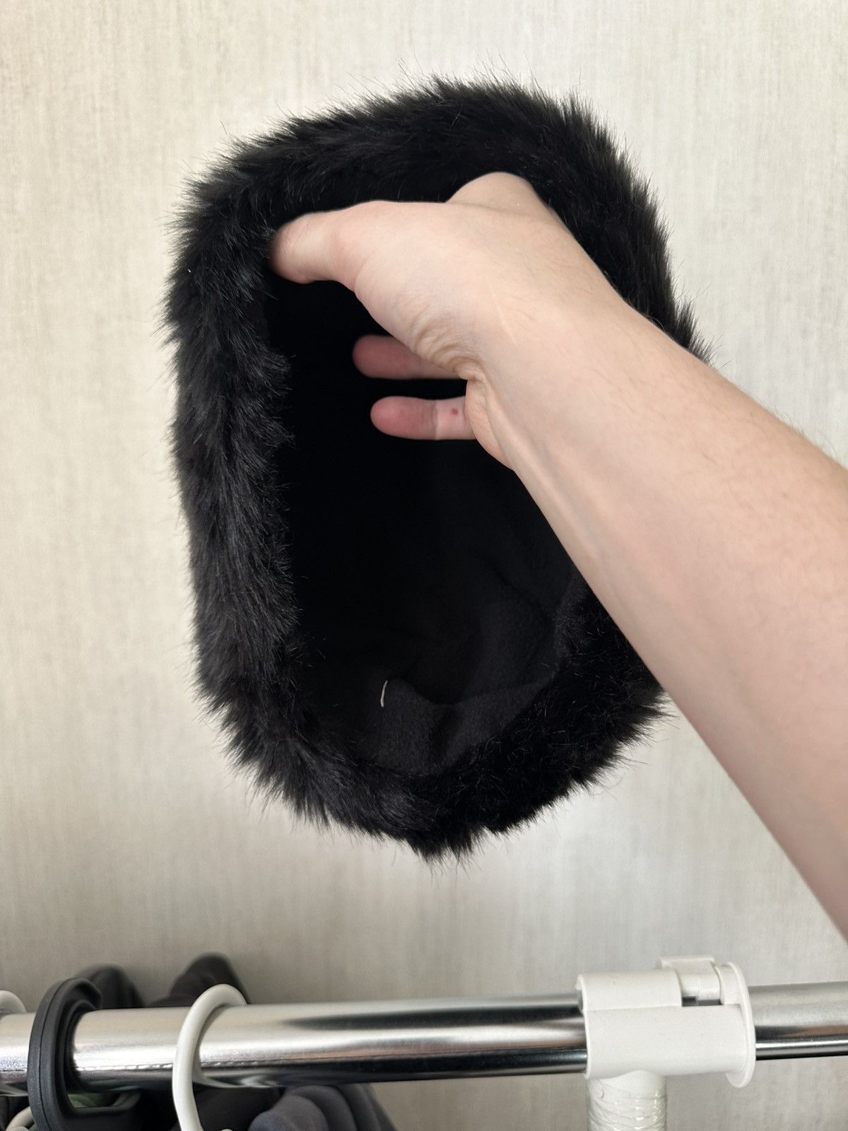 Japanese Brand Y2K Faux Fur Ushanka Vintage Fuzzy Warm Mohair Hat Size ONE SIZE - 4 Thumbnail