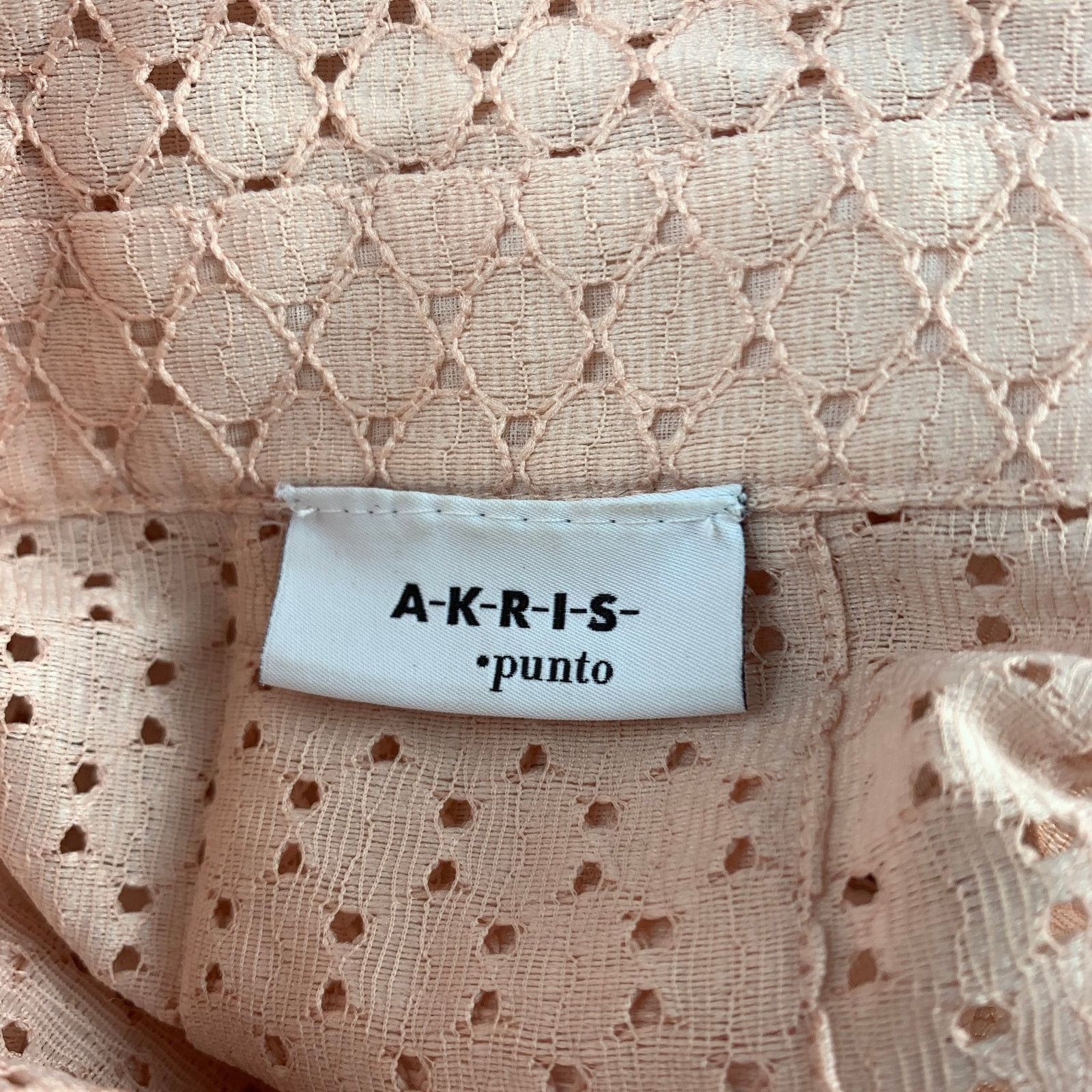 Akris AKRIS Size 8 Pink Eyelet Polyester Tunic Blouse Size M / US 6-8 / IT 42-44 - 5 Thumbnail