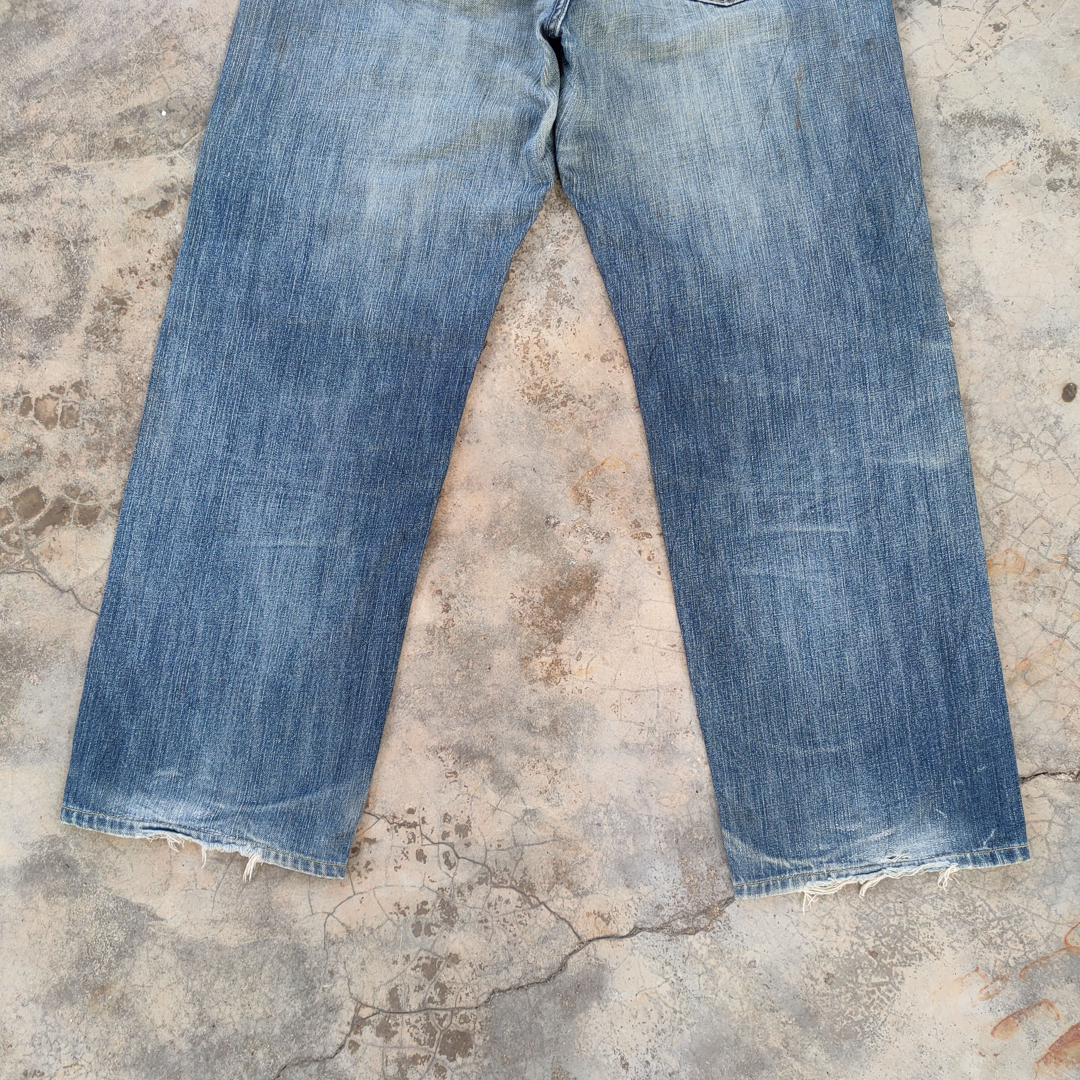 Levi's W34 VINTAGE LEVI'S 504 FADED DISTRESSED JEANS DENIM PANTS Size US 34 / EU 50 - 12 Thumbnail