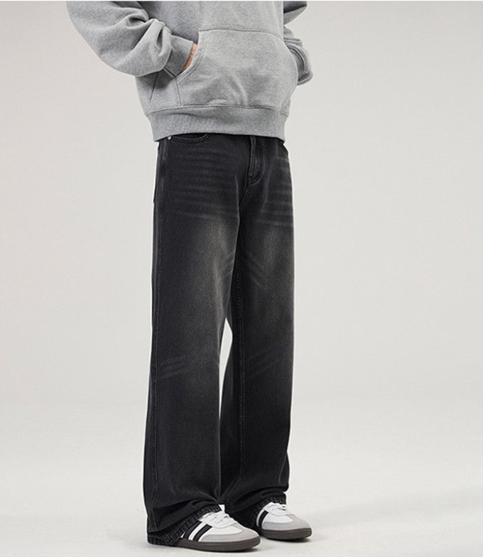 Japanese Brand American baggy retro distressed washed straight leg jeans Size US 32 / EU 48 - 3 Thumbnail