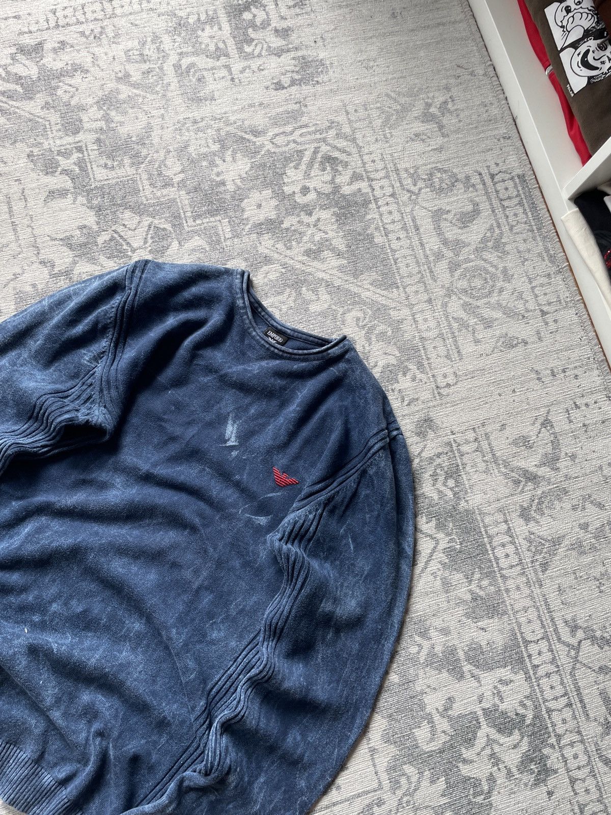 Vintage Vintage Armani Sweater Avant Garde Washed Y2K Slim Japanese Size US M / EU 48-50 / 2 - 4 Thumbnail