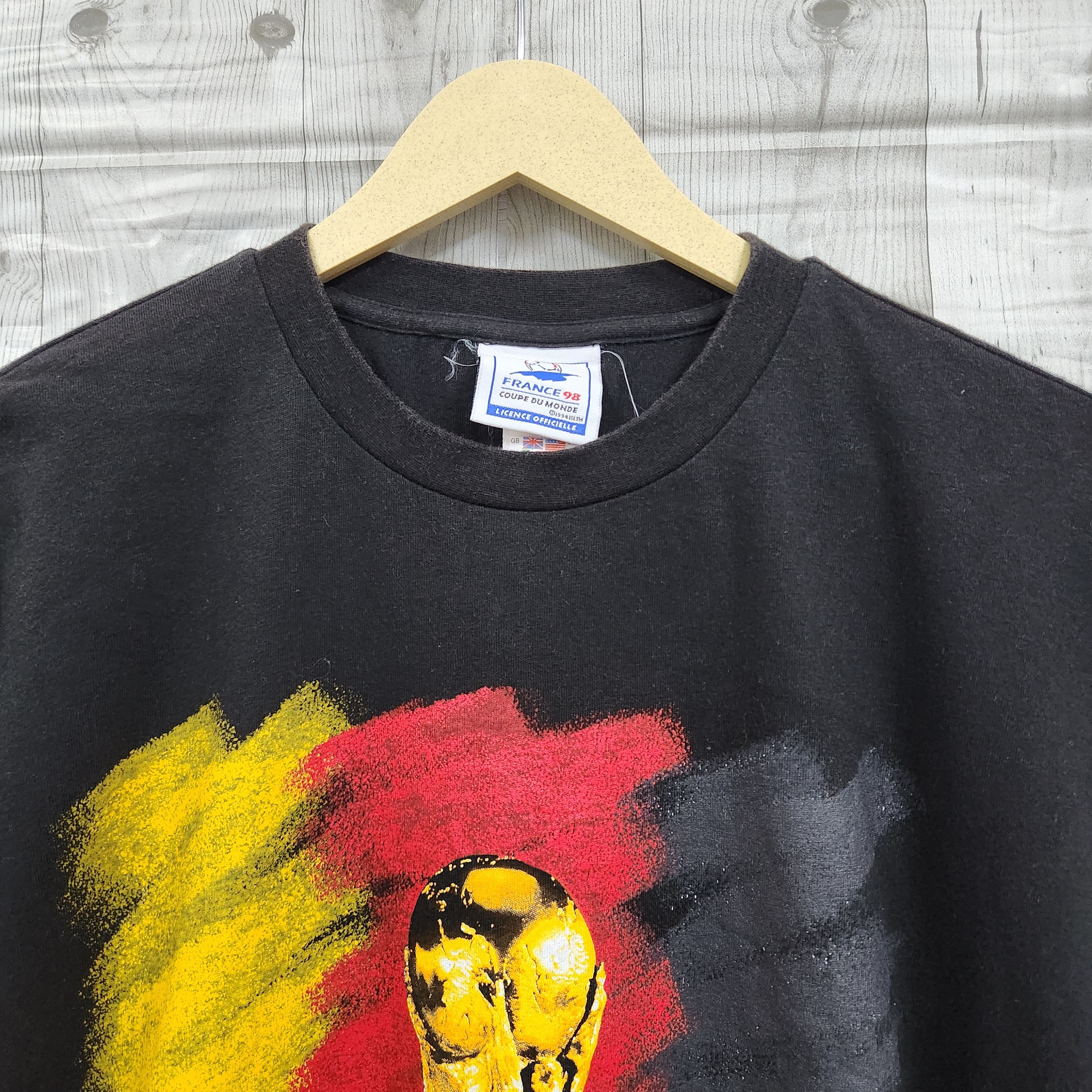 Adidas Vintage FIFA World Cup France 98 Adidas TShirt Size US L / EU 52-54 / 3 - 3 Thumbnail