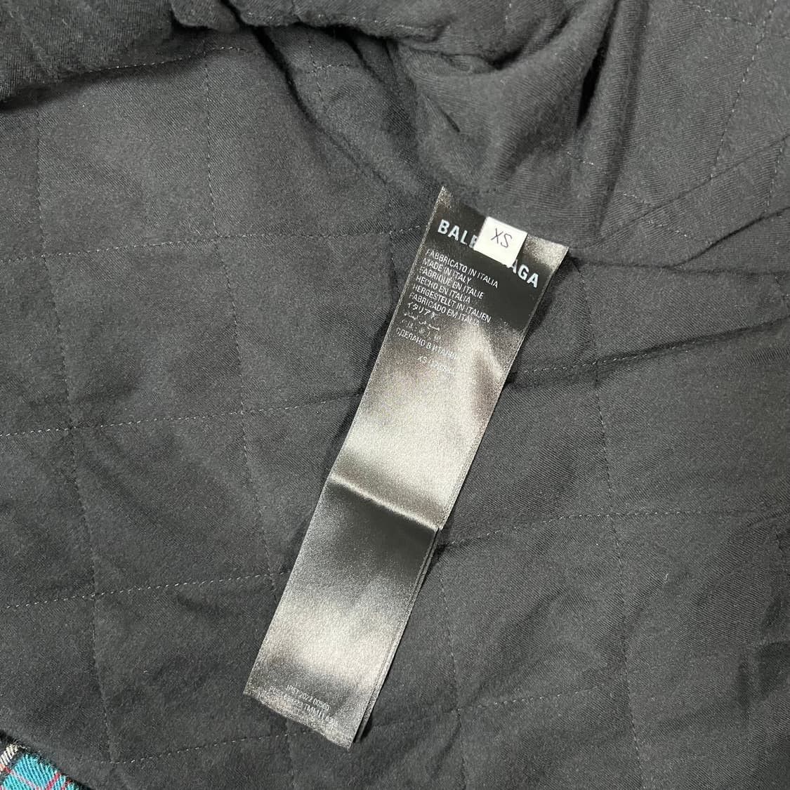 Balenciaga Balenciaga bleached check hooded shirt Size US XS / EU 42 / 0 - 4 Thumbnail