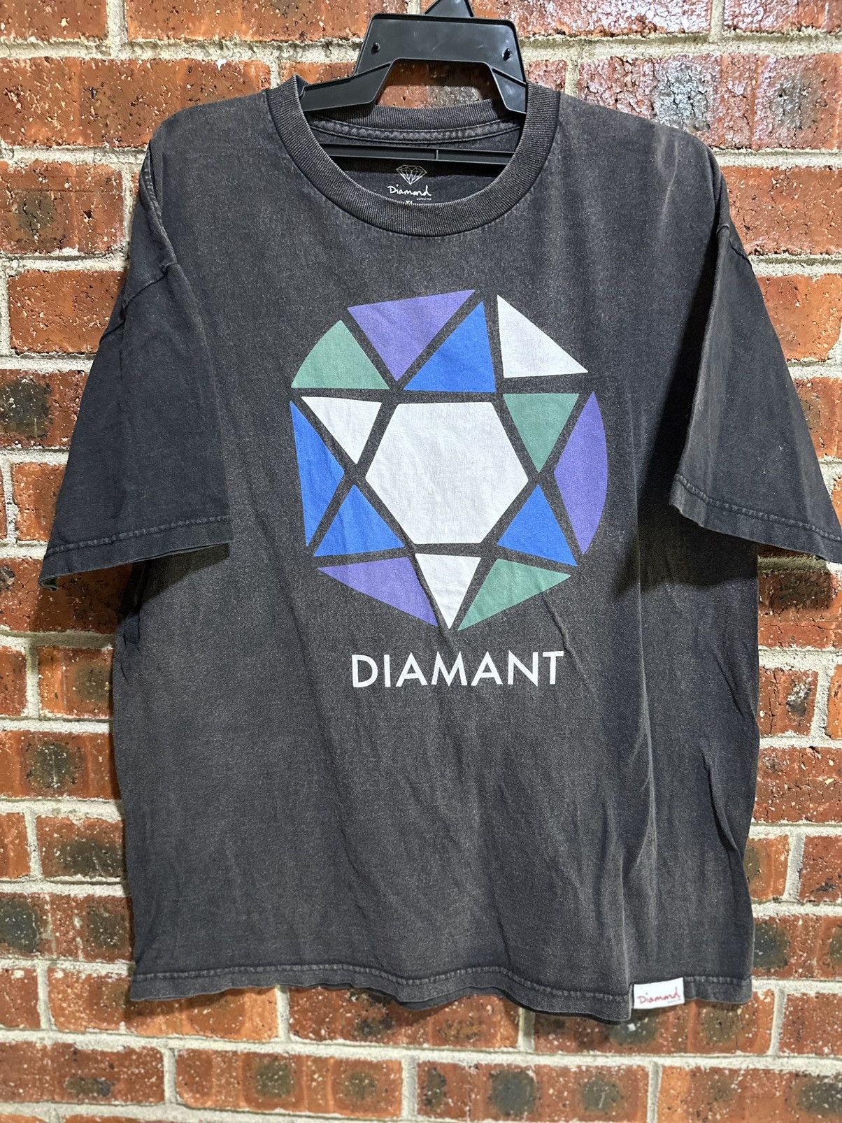 Diamond Supply Co. Thrashed Vintage Diamond Supply Co Faded Tee Size US XL / EU 56 / 4 - 1 Thumbnail
