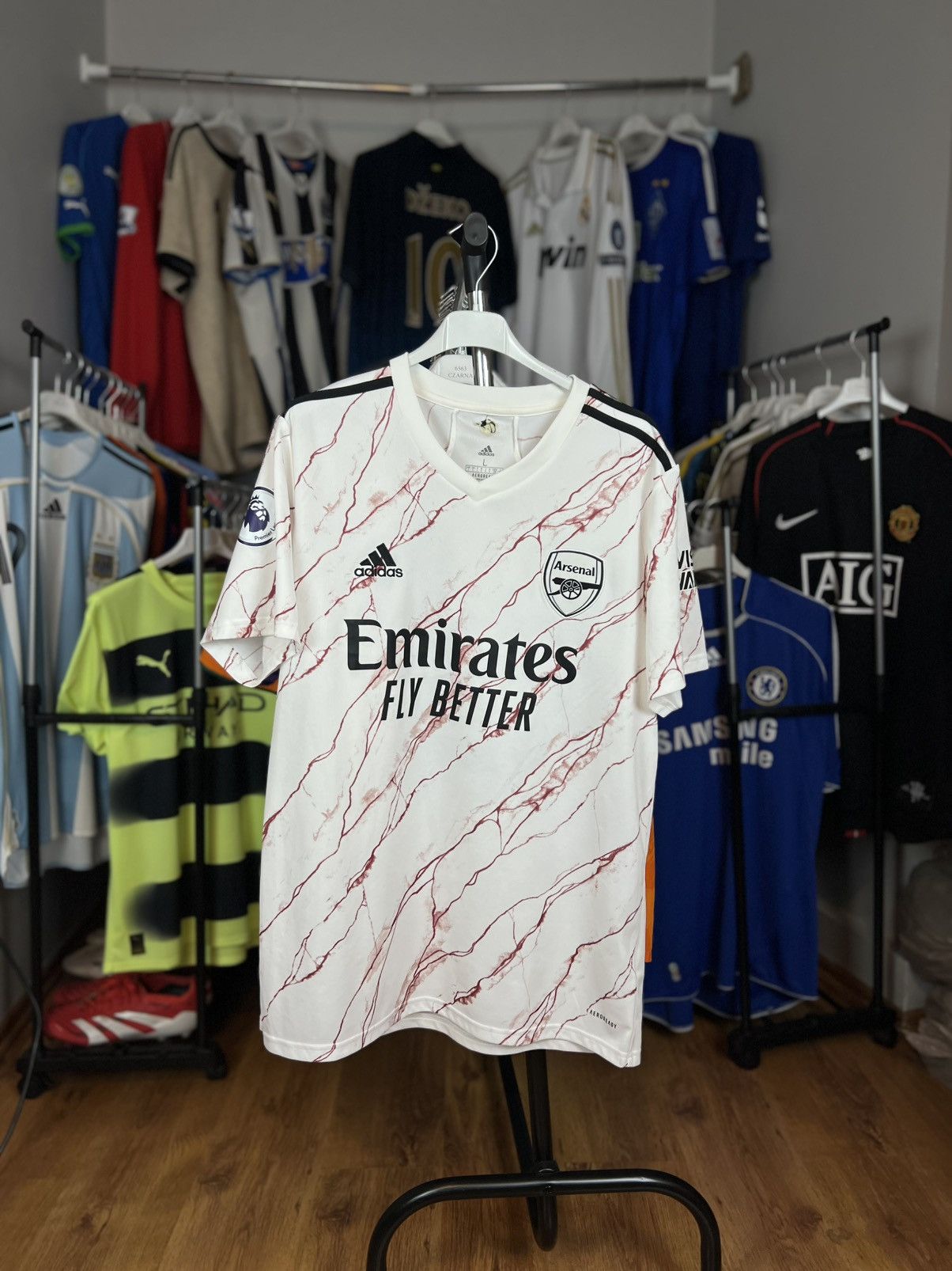 Adidas Soccer Jersey Adidas Arsenal 2020/21 Aubameyang #14 Size US L / EU 52-54 / 3 - 2 Thumbnail