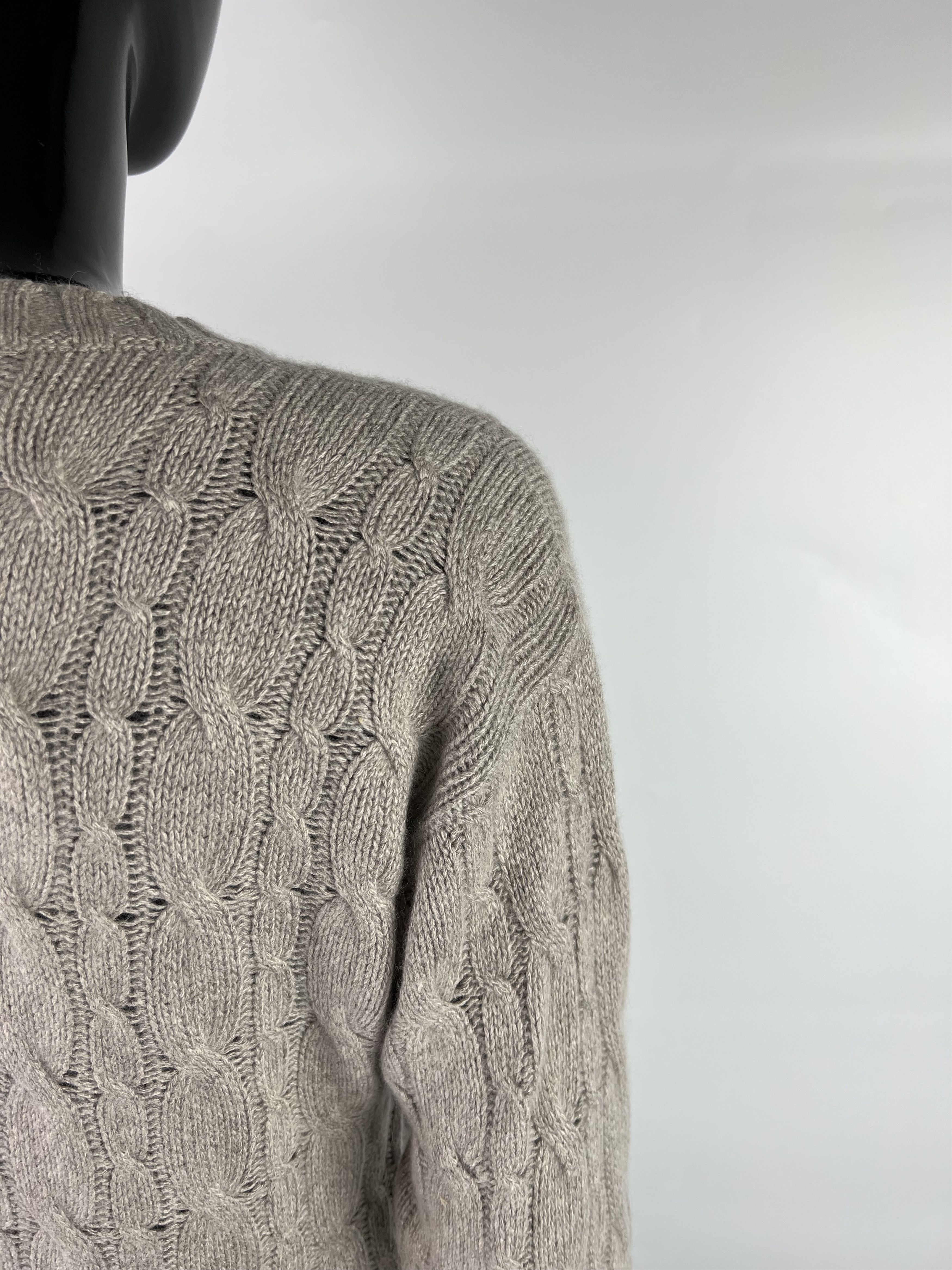 Aspesi Aspesi Basic Women's Cable Knit Cashmere Sweater Size S Size S / US 4 / IT 40 - 4 Thumbnail