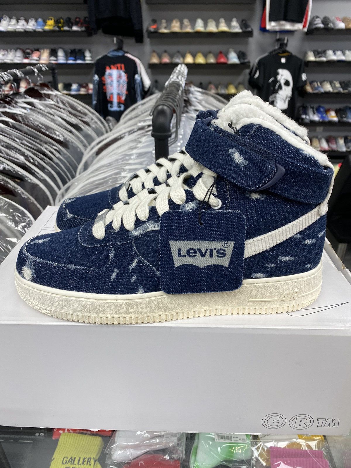 Nike by You x Levi's Air Force 1 High Levi's 1 of 1 Cord