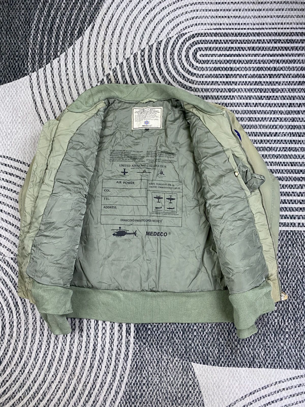 Japanese Brand Vintage Medico Pennsylvania Multi Patches Bomber Jacket Size US XL / EU 56 / 4 - 6 Thumbnail