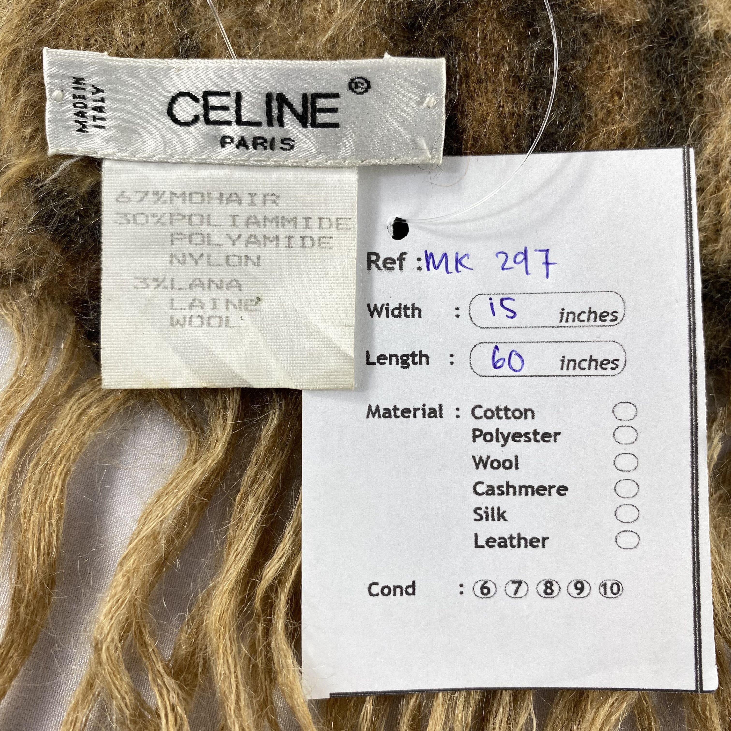 Celine Vintage Celine Scarf Neck Wrap Wool Muffler Size ONE SIZE - 5 Thumbnail